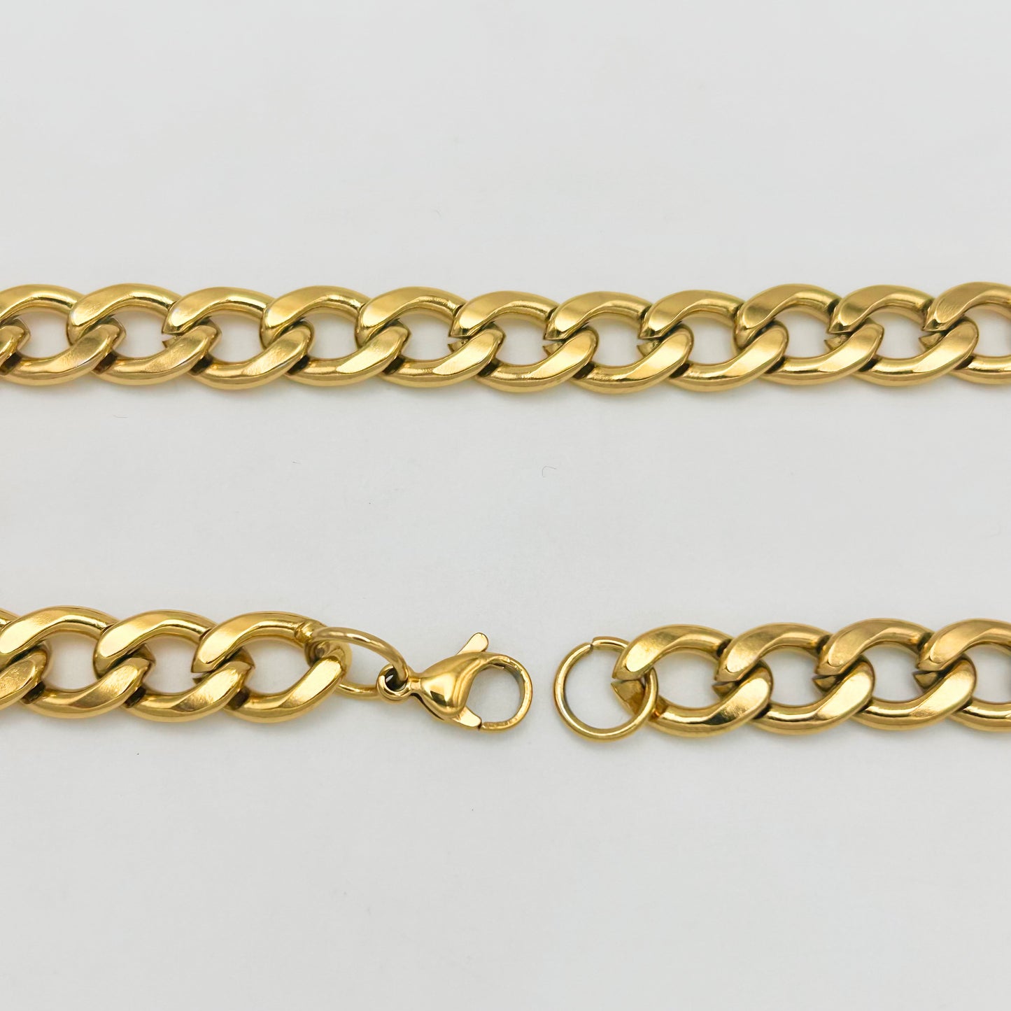 CHS-103 Curb Link Chain - Stainless Steel - Gold
