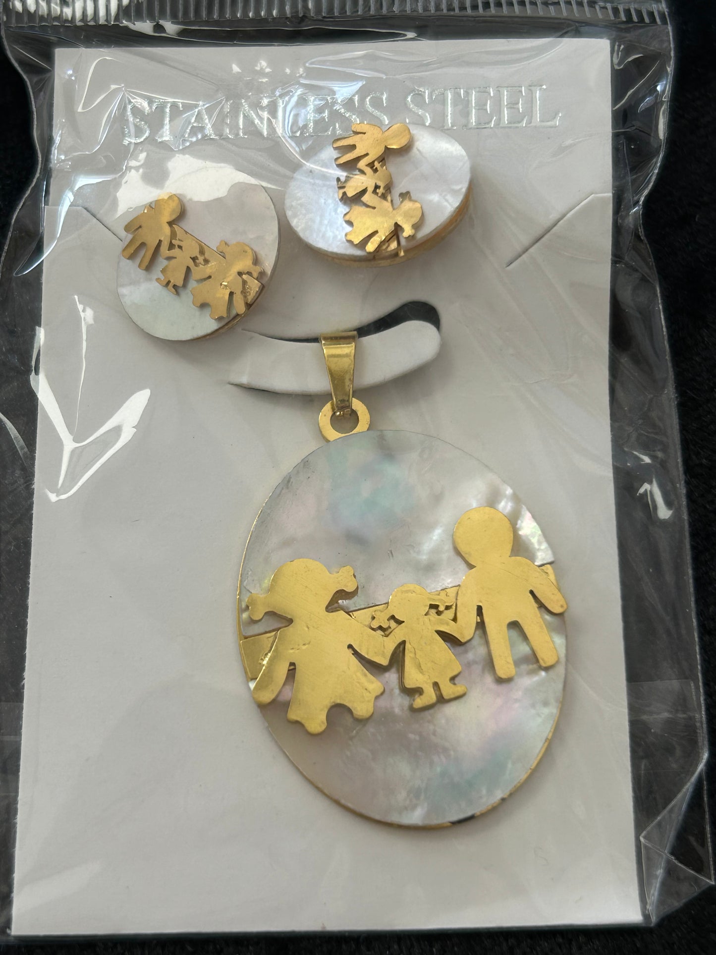 Set - Necklace and Earring - Gold Plated - SNEG-1068