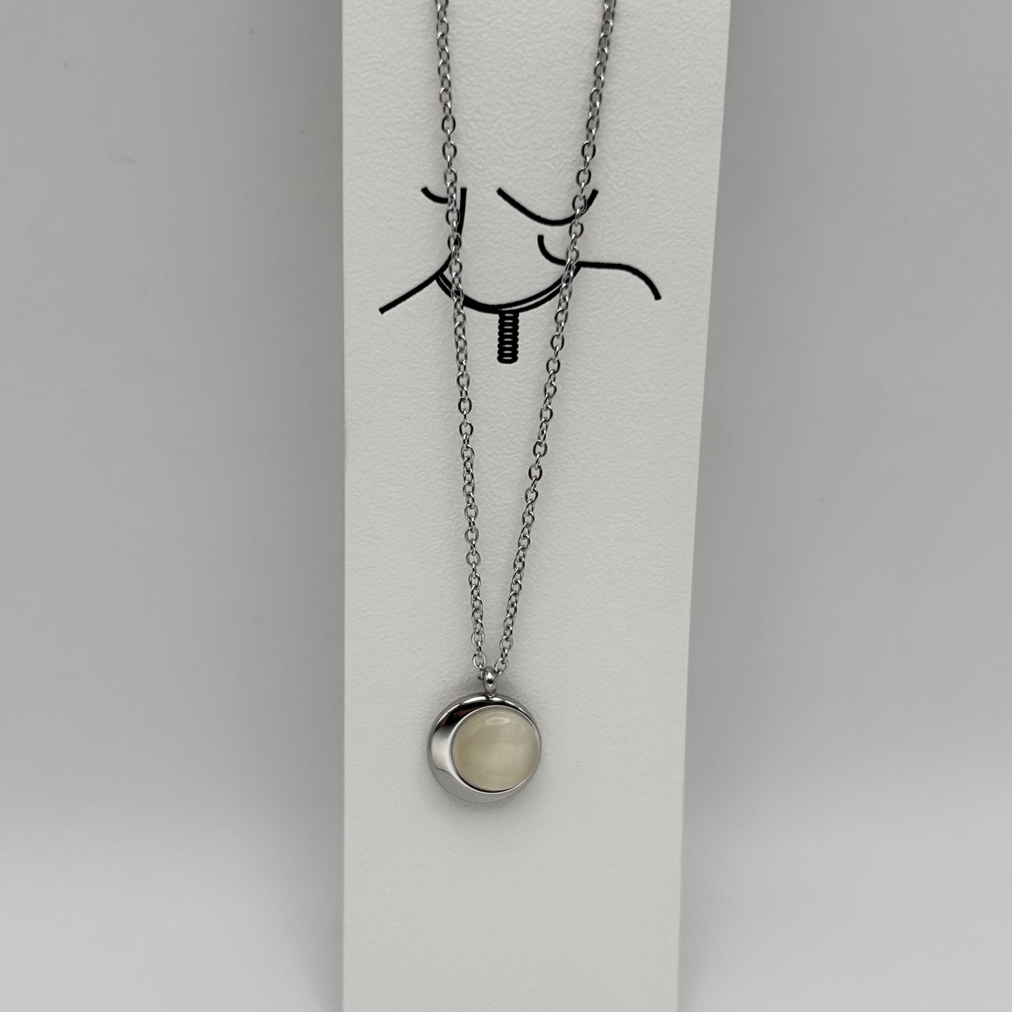 Necklace - Stainless Steel - NES-2295