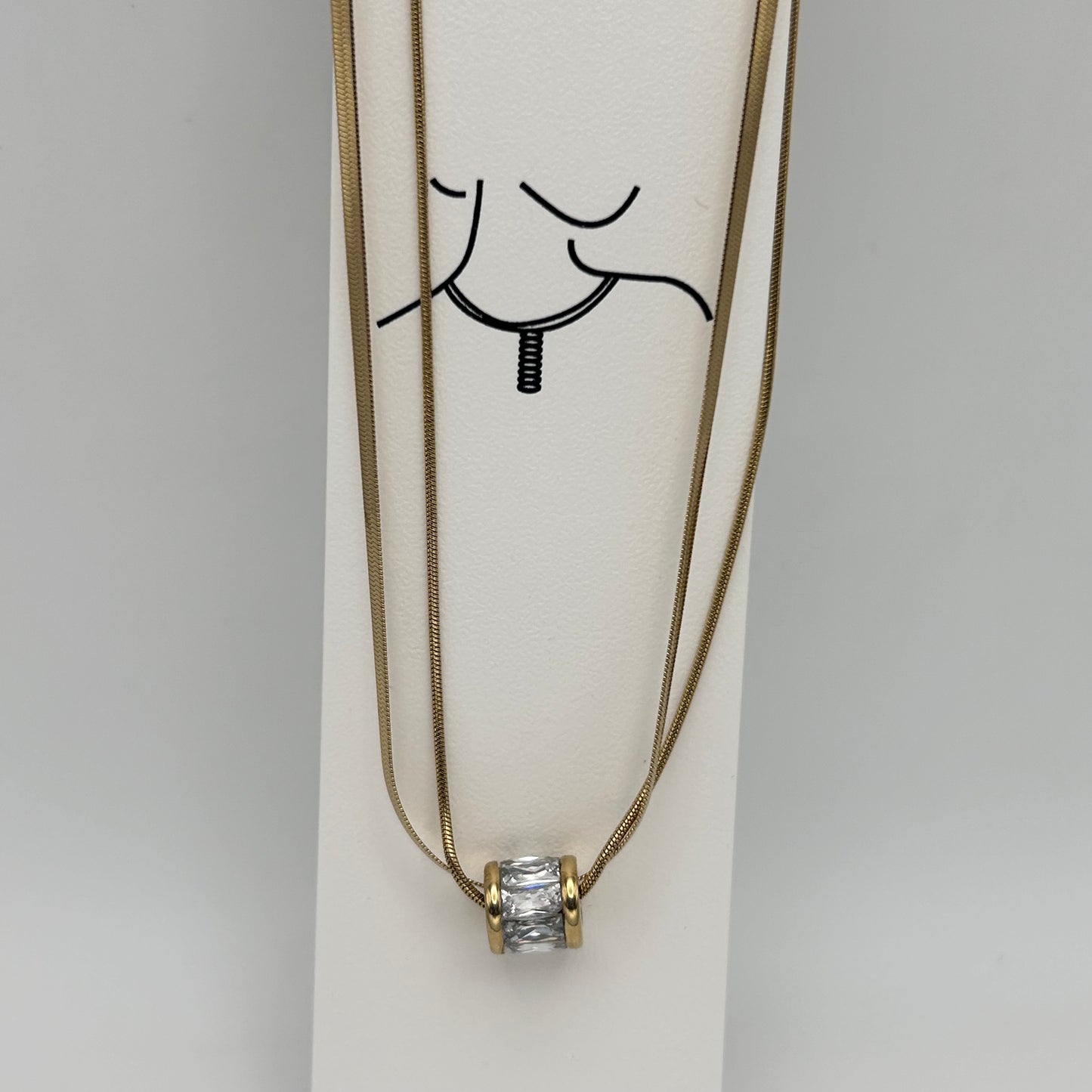 Necklace - Stainless Steel - NES-3216