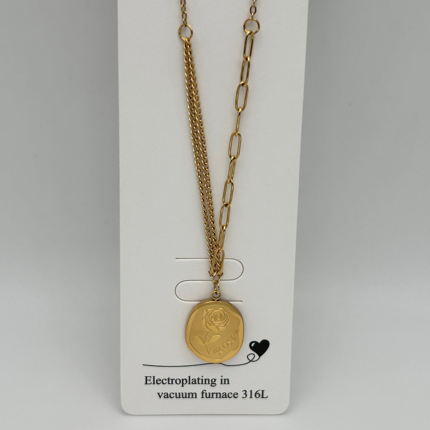 Necklace - Stainless Steel - NES-3218