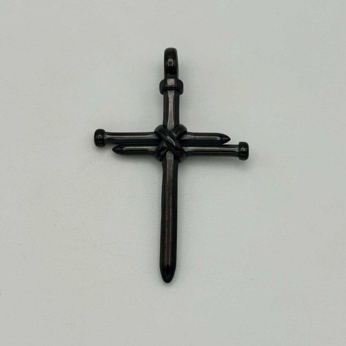 Nail Cross Pendant - Stainless Steel - PDS-1226