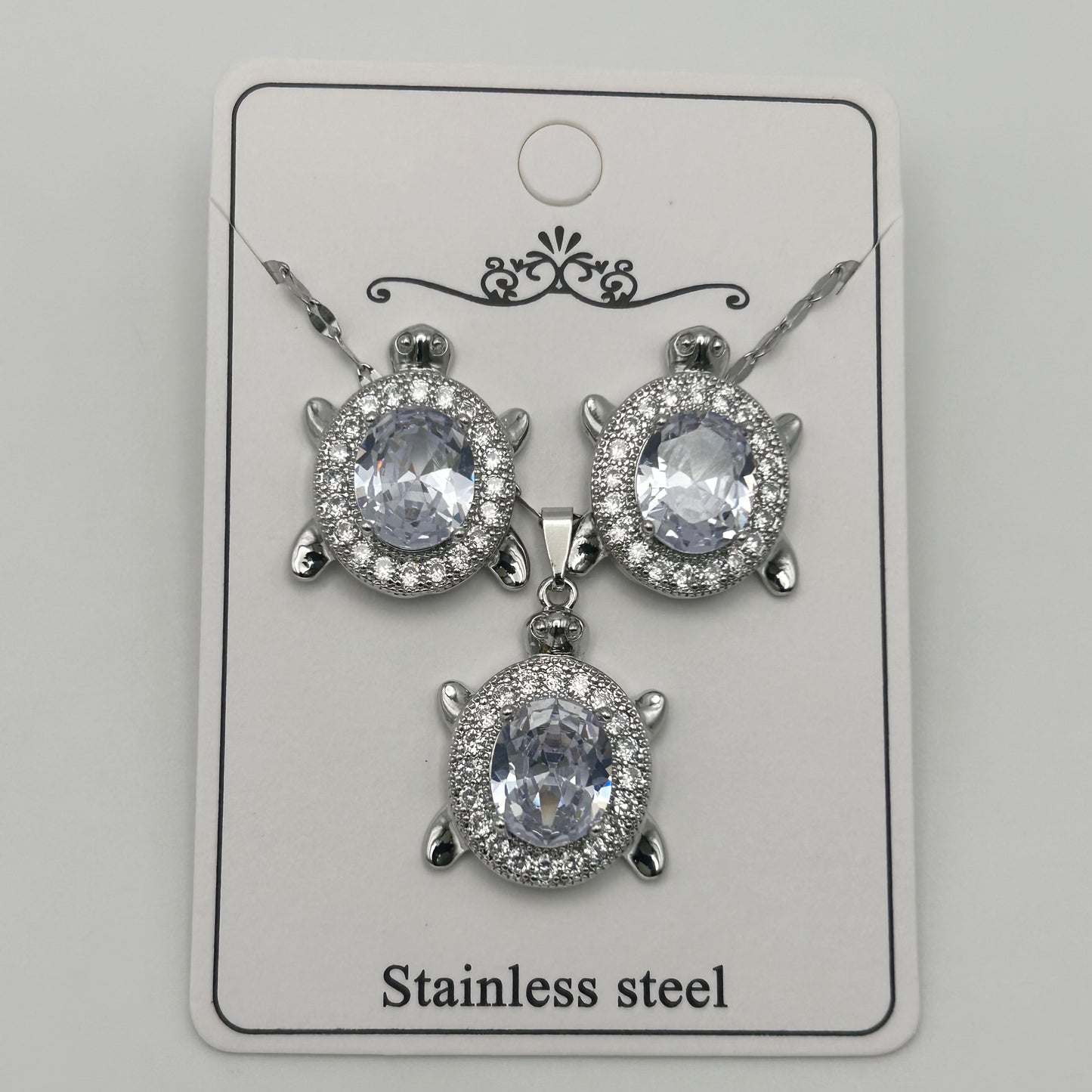 Set - Necklace and Earring - Gold Plated - SNEG-1047