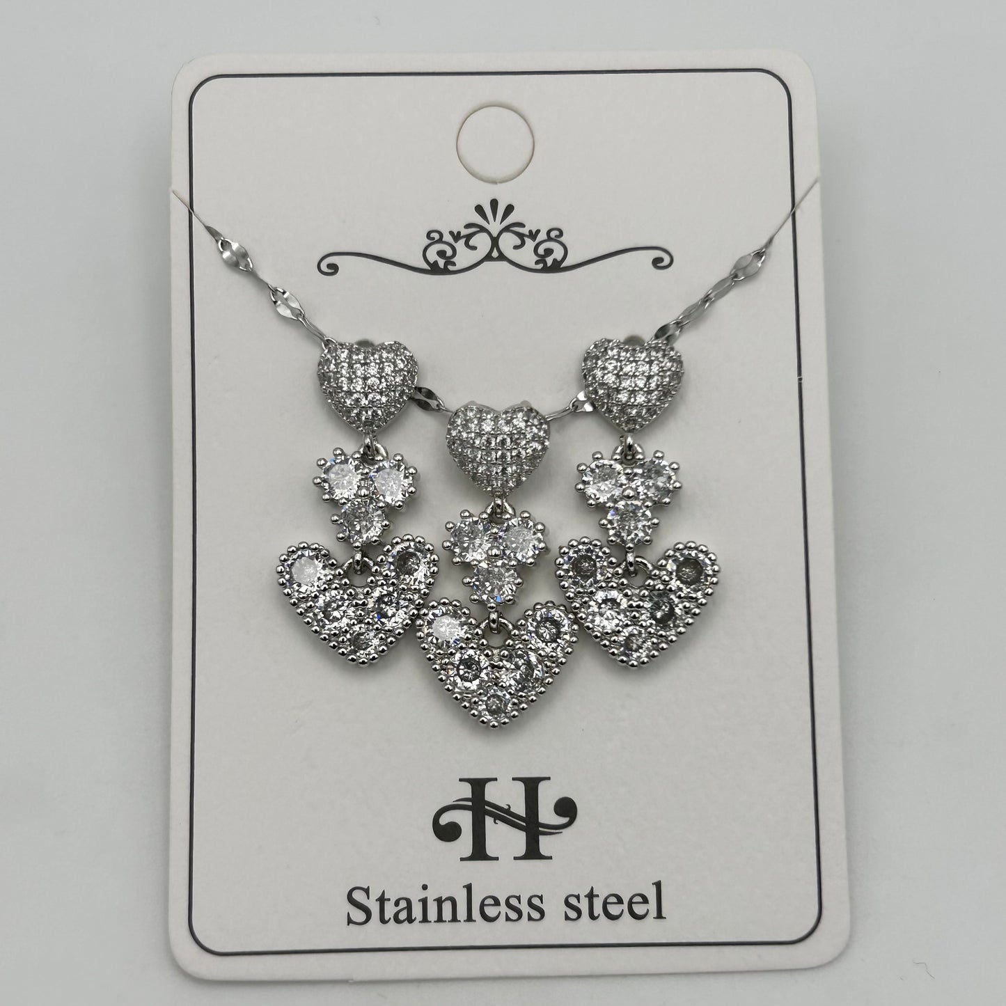 Set - Necklace and Earring - Gold Plated - SNEG-1088