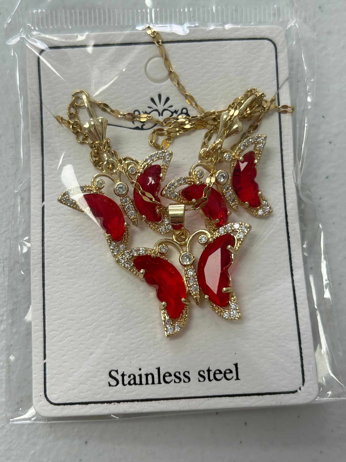 Set - Necklace and Earring - Gold Plated - SNEG-1001