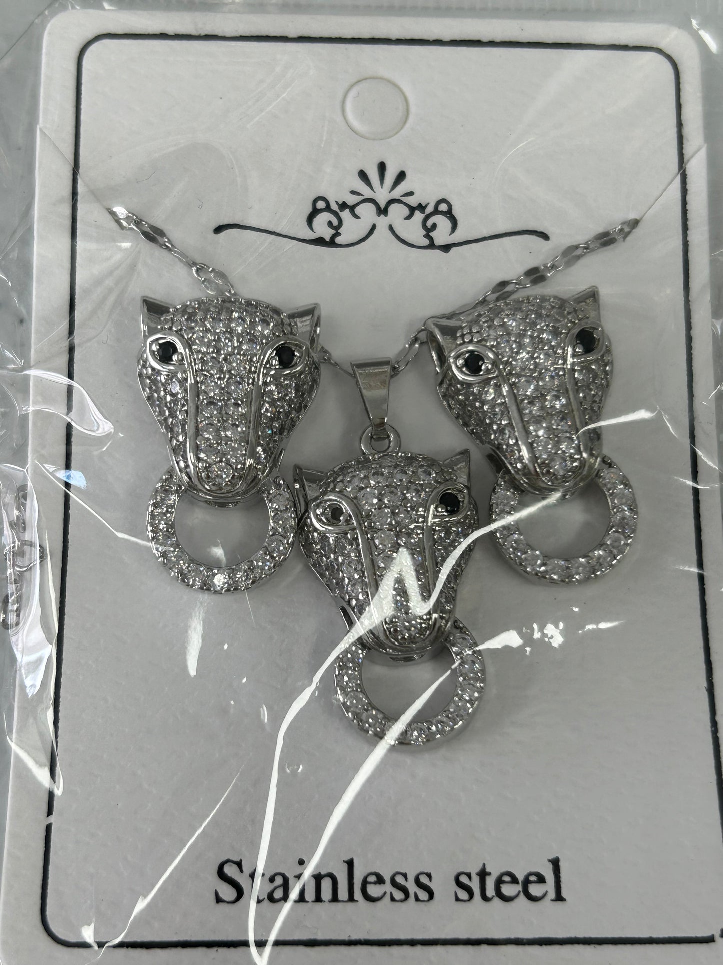 Set - Necklace and Earring - Gold Plated - SNEG-1002