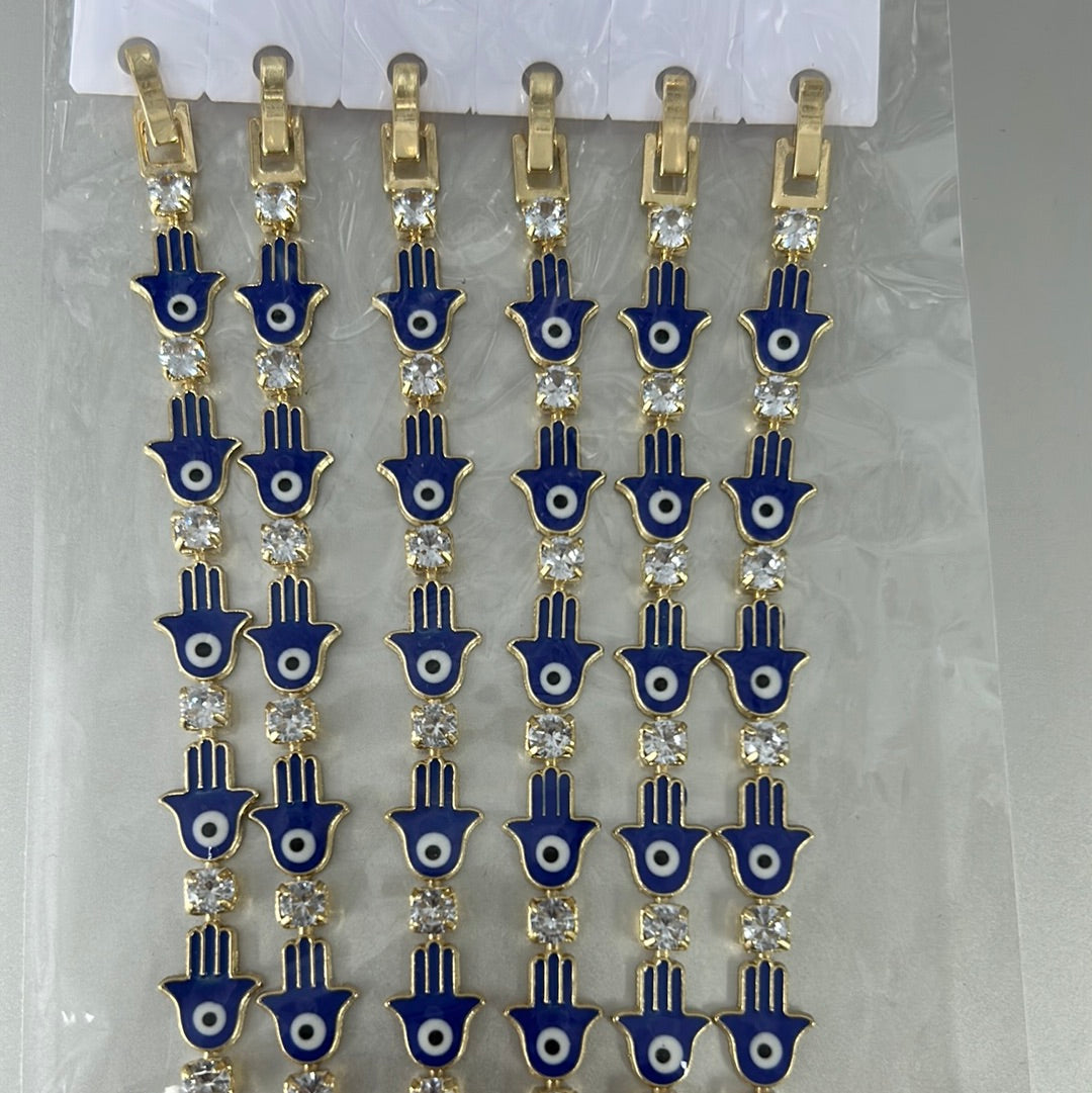 Evil Eyes Bracelet - Gold Plated