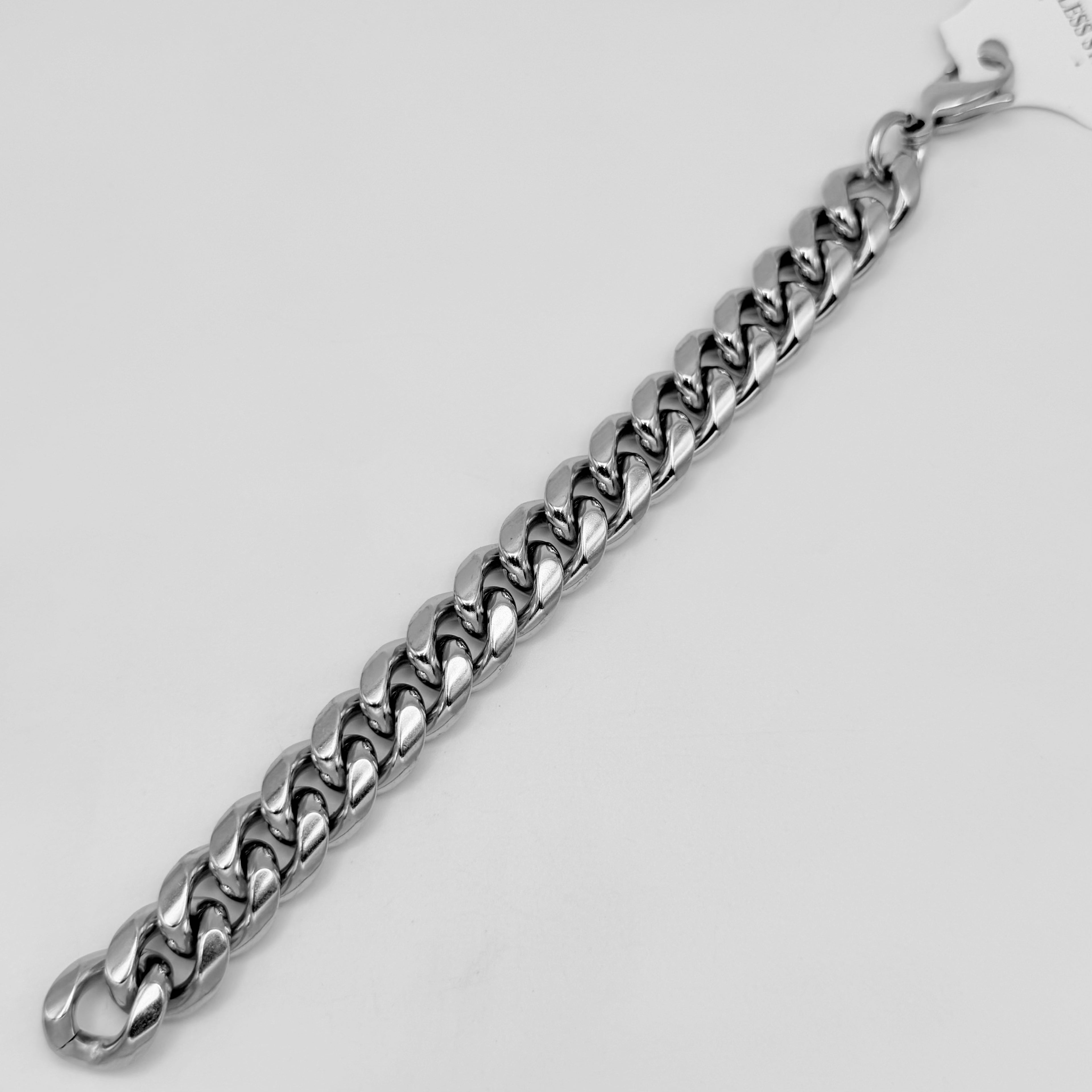 Bracelet - Stainless Steel - BLS-201 Cuban Chain