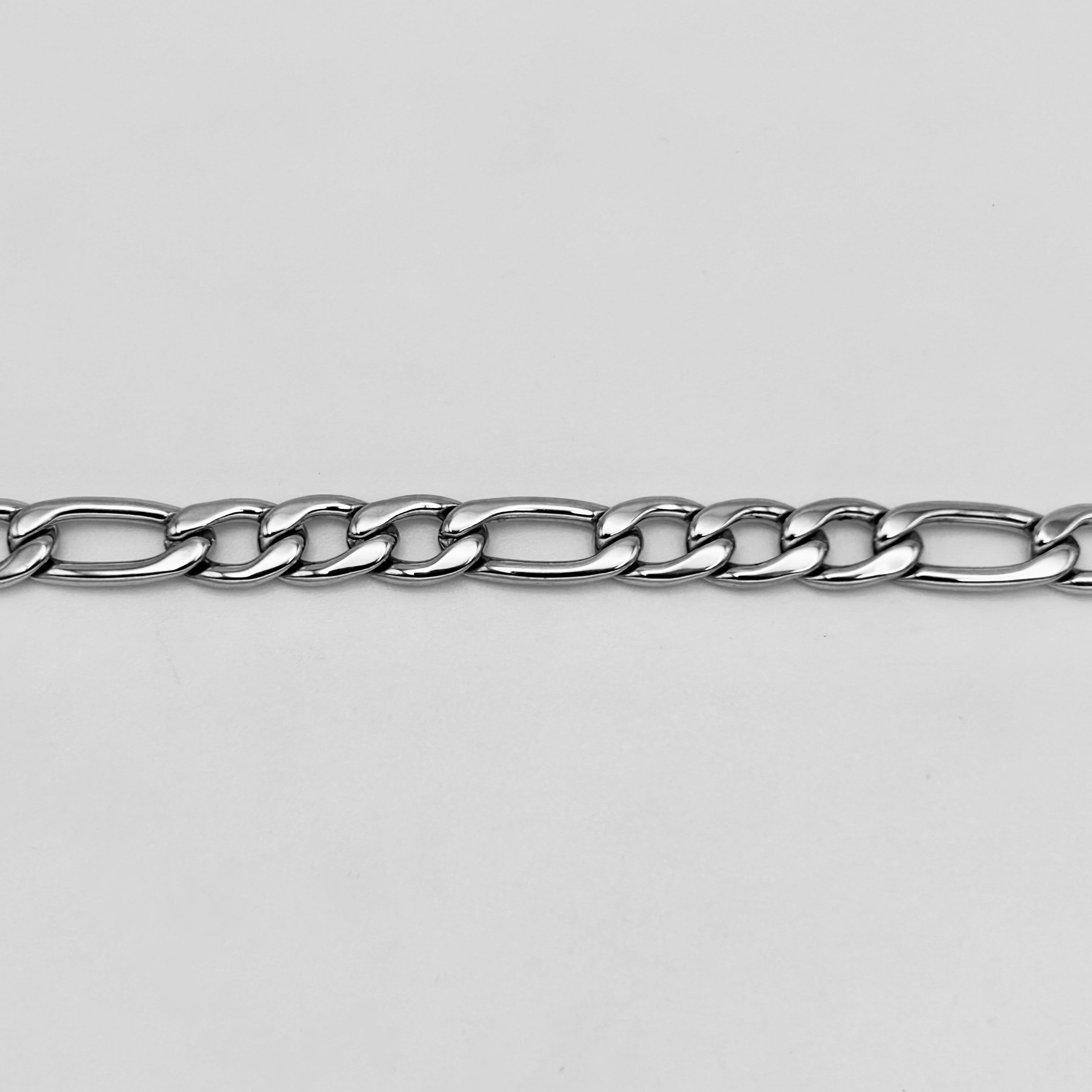 Bracelet - Stainless Steel - BLS-203 Figaro Chain