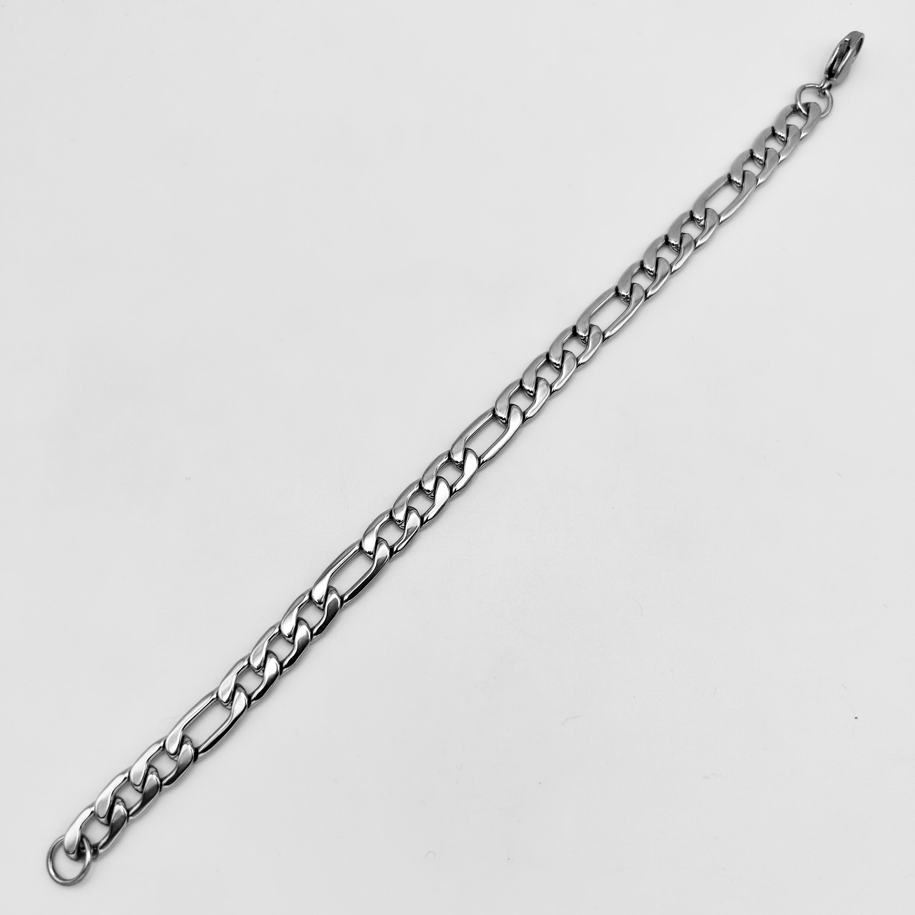 Bracelet - Stainless Steel - BLS-203 Figaro Chain