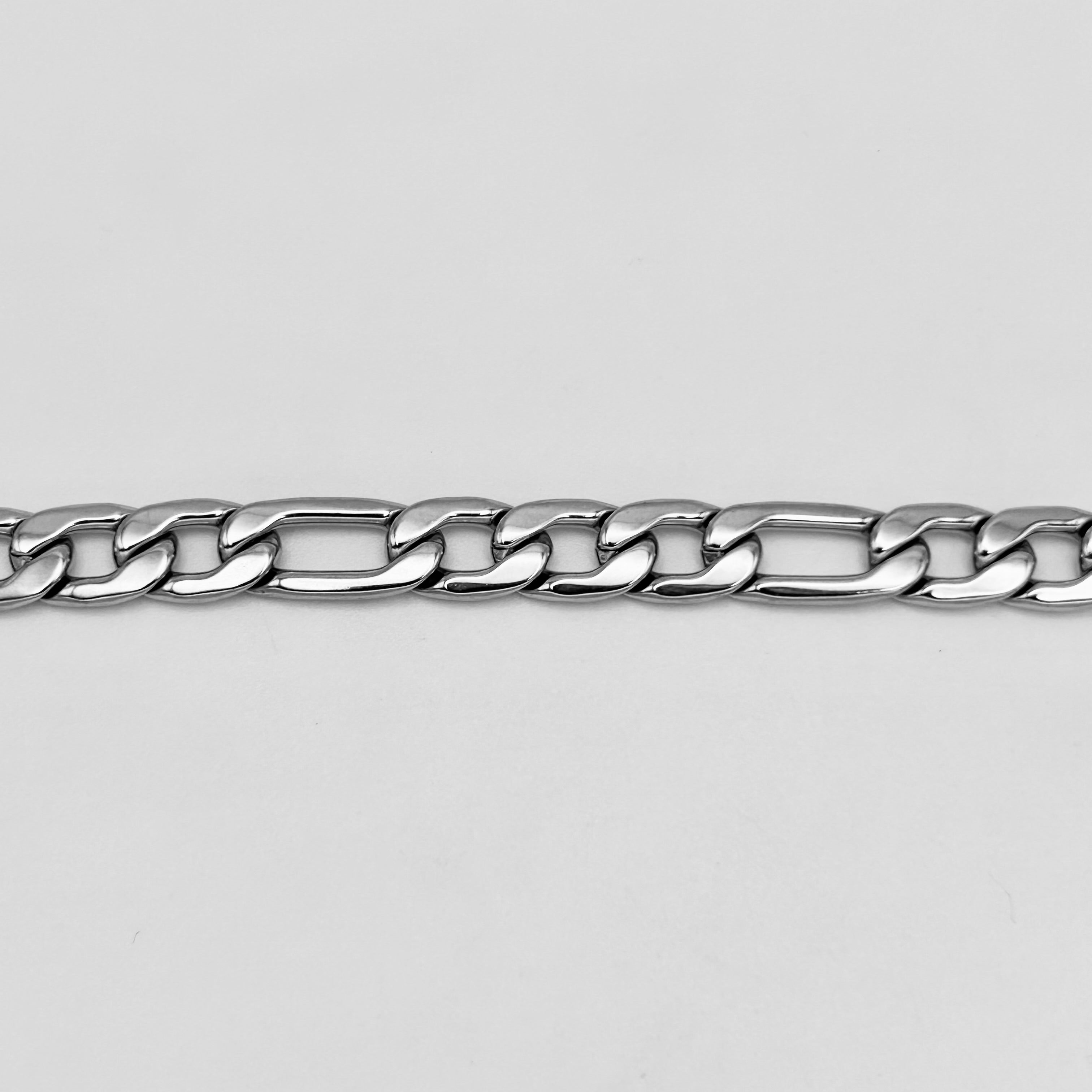 Bracelet - Stainless Steel - BLS-203 Figaro Chain