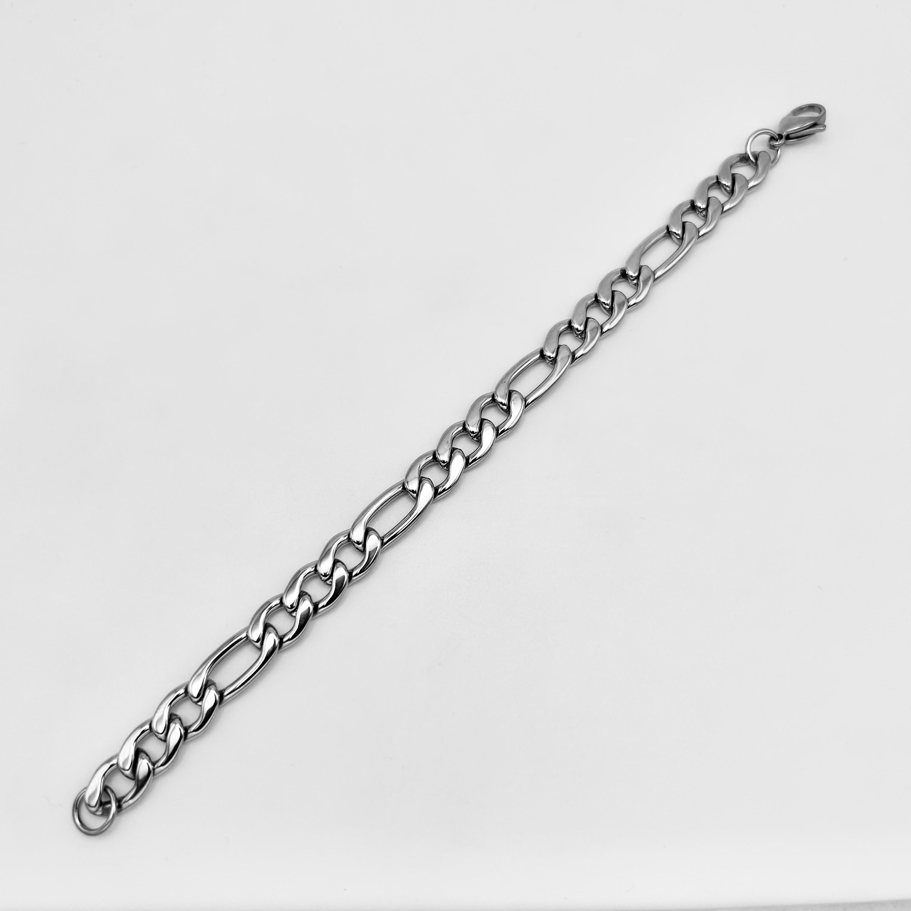 Bracelet - Stainless Steel - BLS-203 Figaro Chain