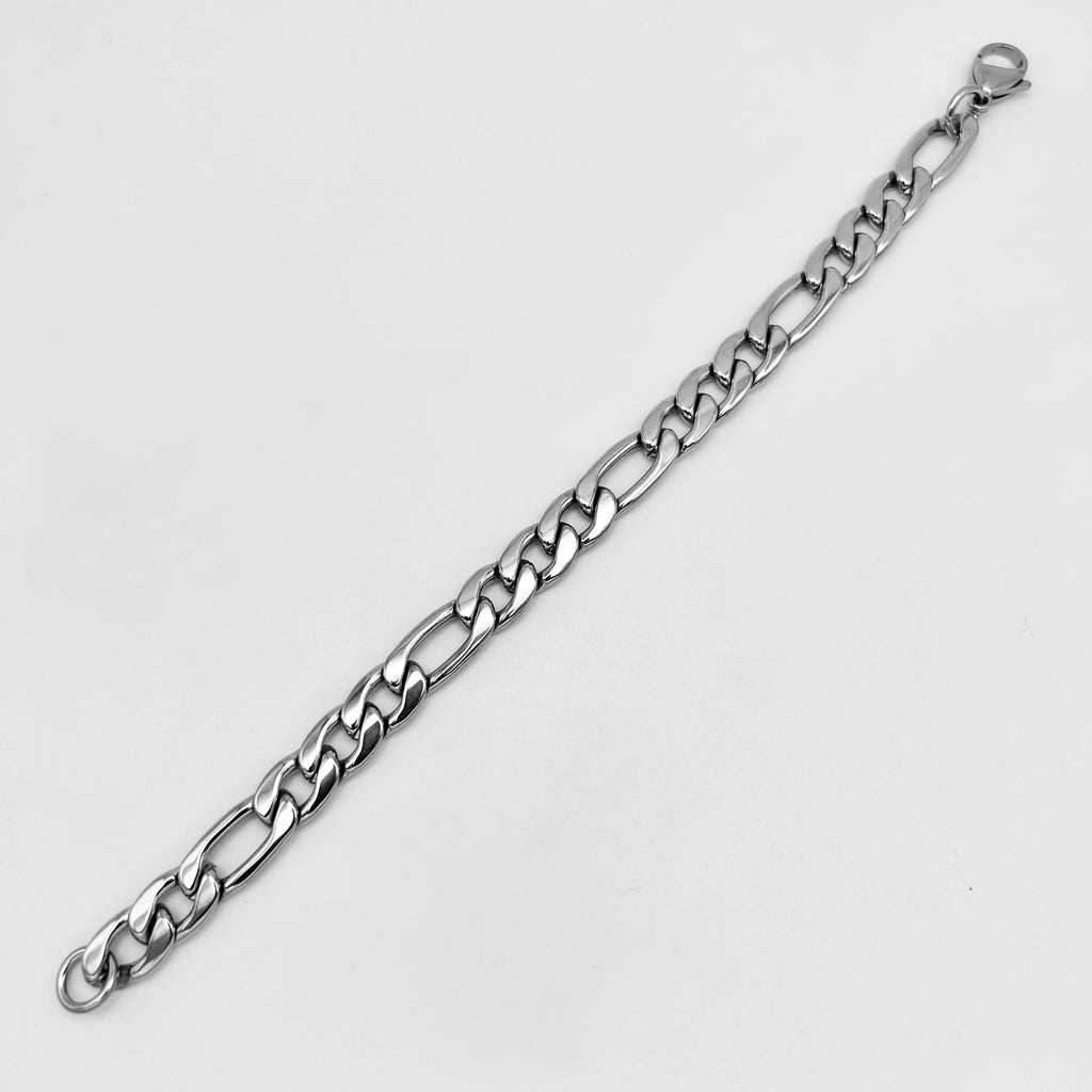 Bracelet - Stainless Steel - BLS-203 Figaro Chain