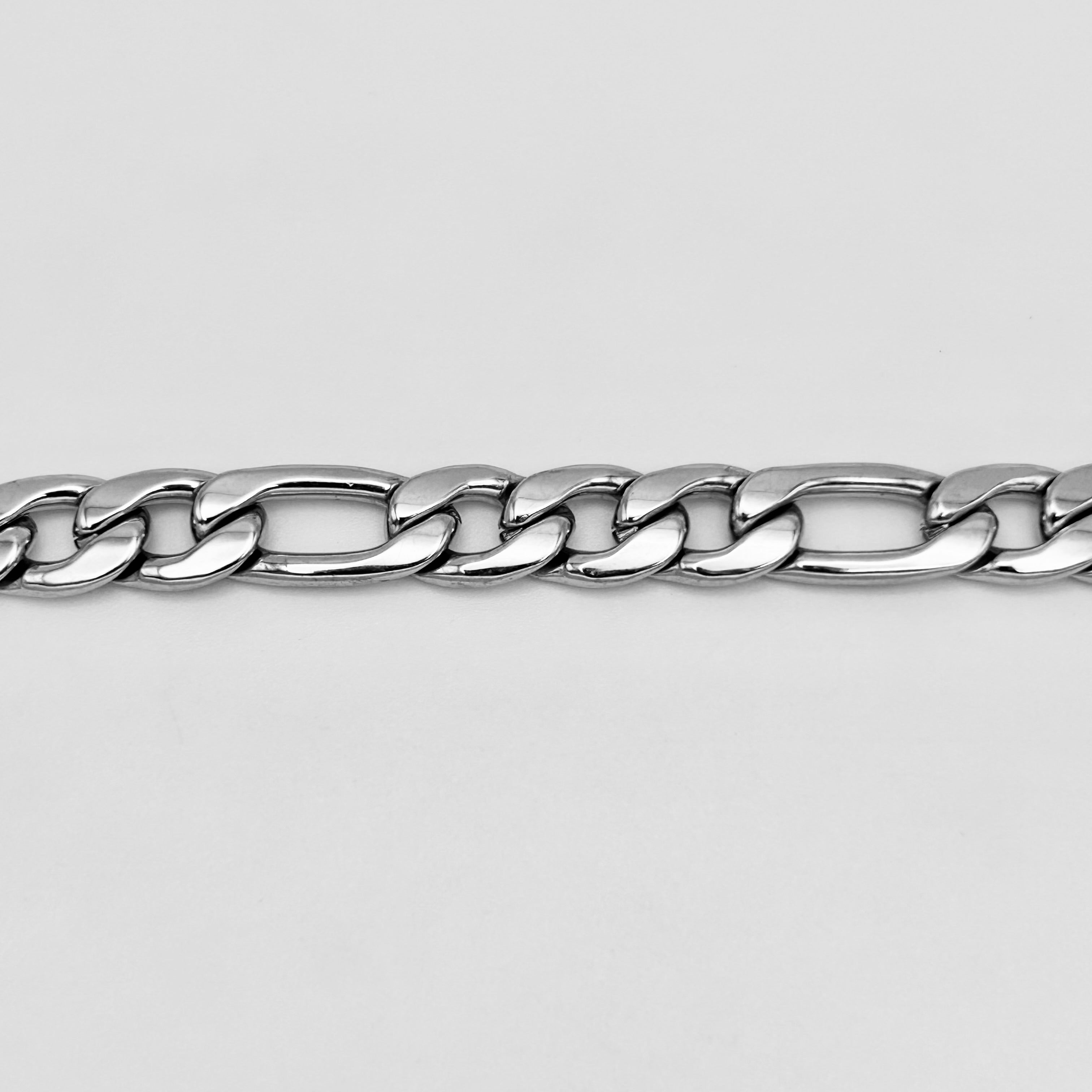 Bracelet - Stainless Steel - BLS-203 Figaro Chain