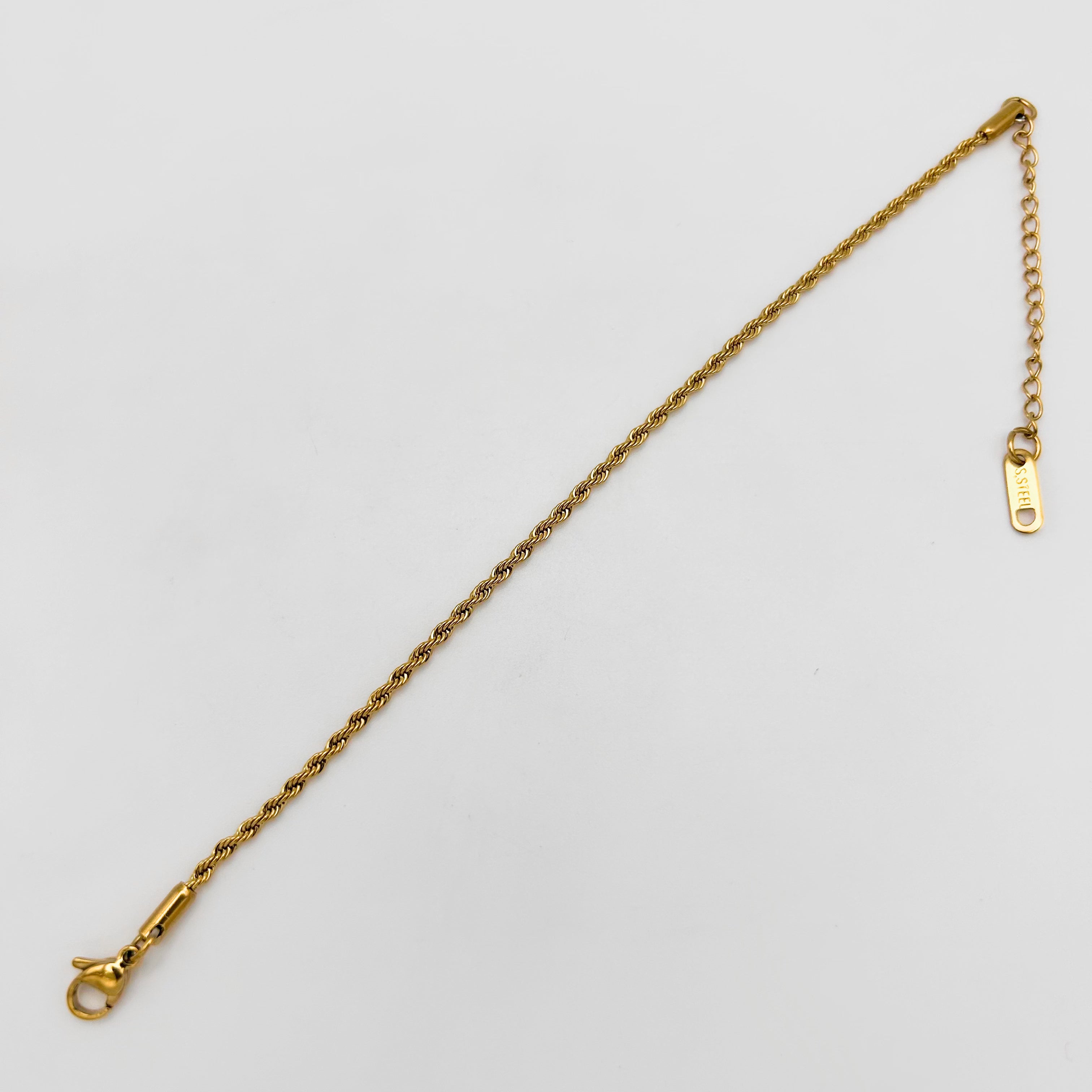 Bracelet - Stainless Steel - BLS-204 Rope Chain