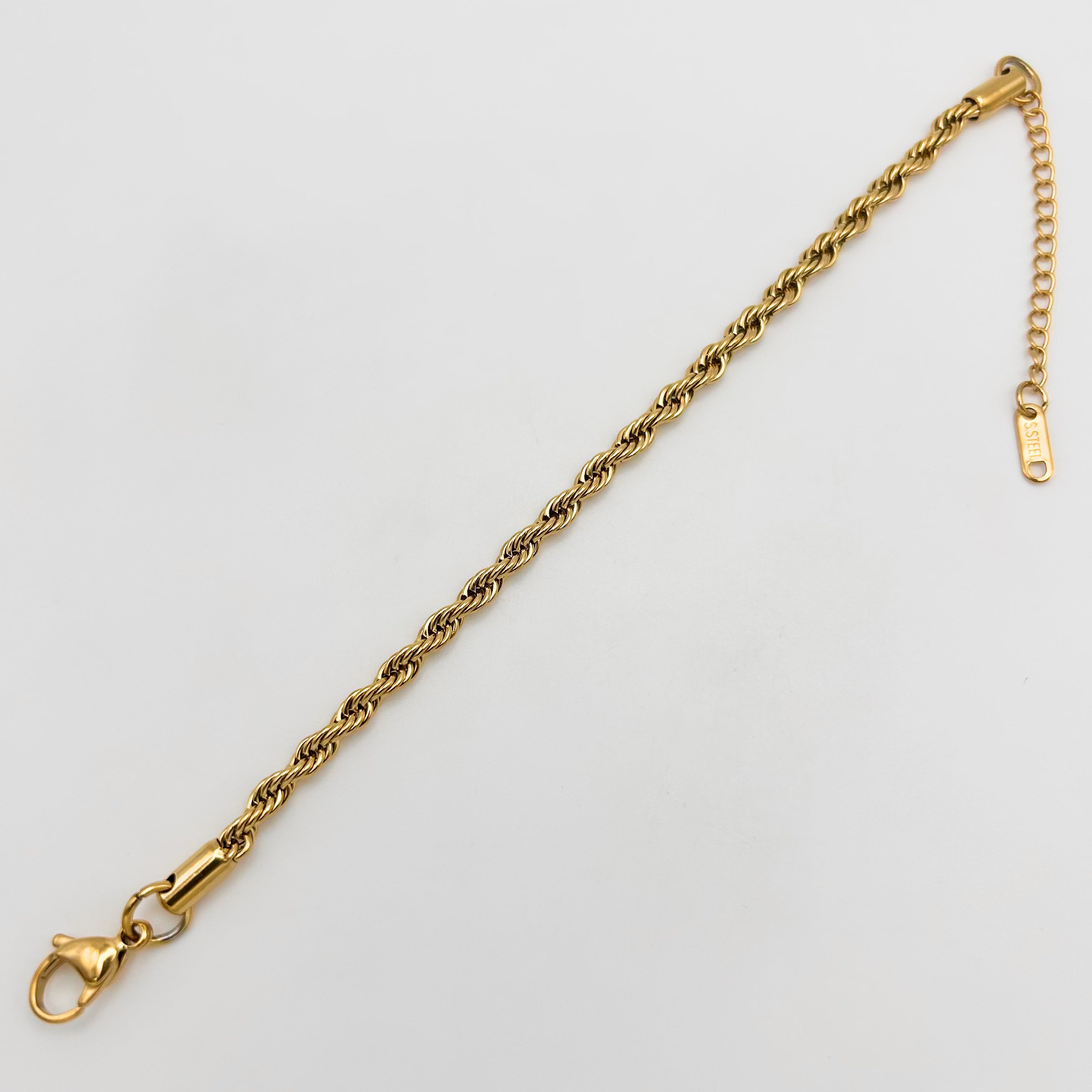 Bracelet - Stainless Steel - BLS-204 Rope Chain