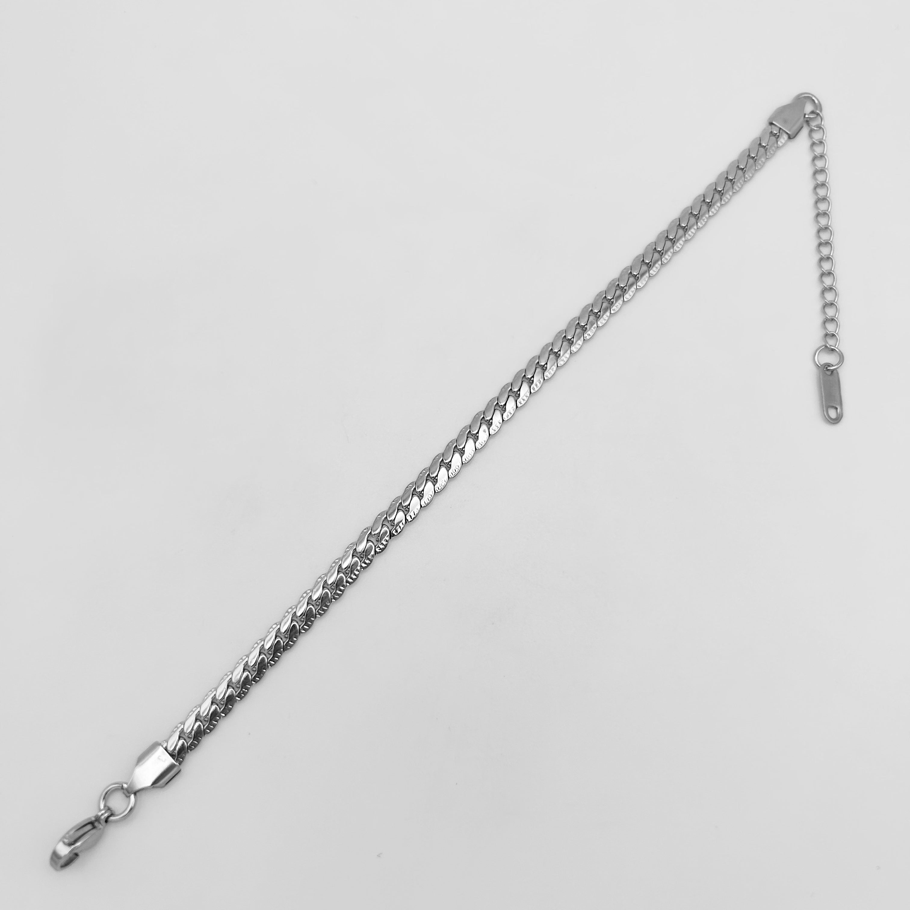 Bracelet - Stainless Steel - BLS-205 Snake Curb Chain