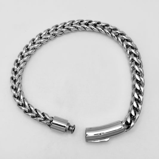 Bracelet - Stainless Steel - BLS-206 Franco Chain Bracelet