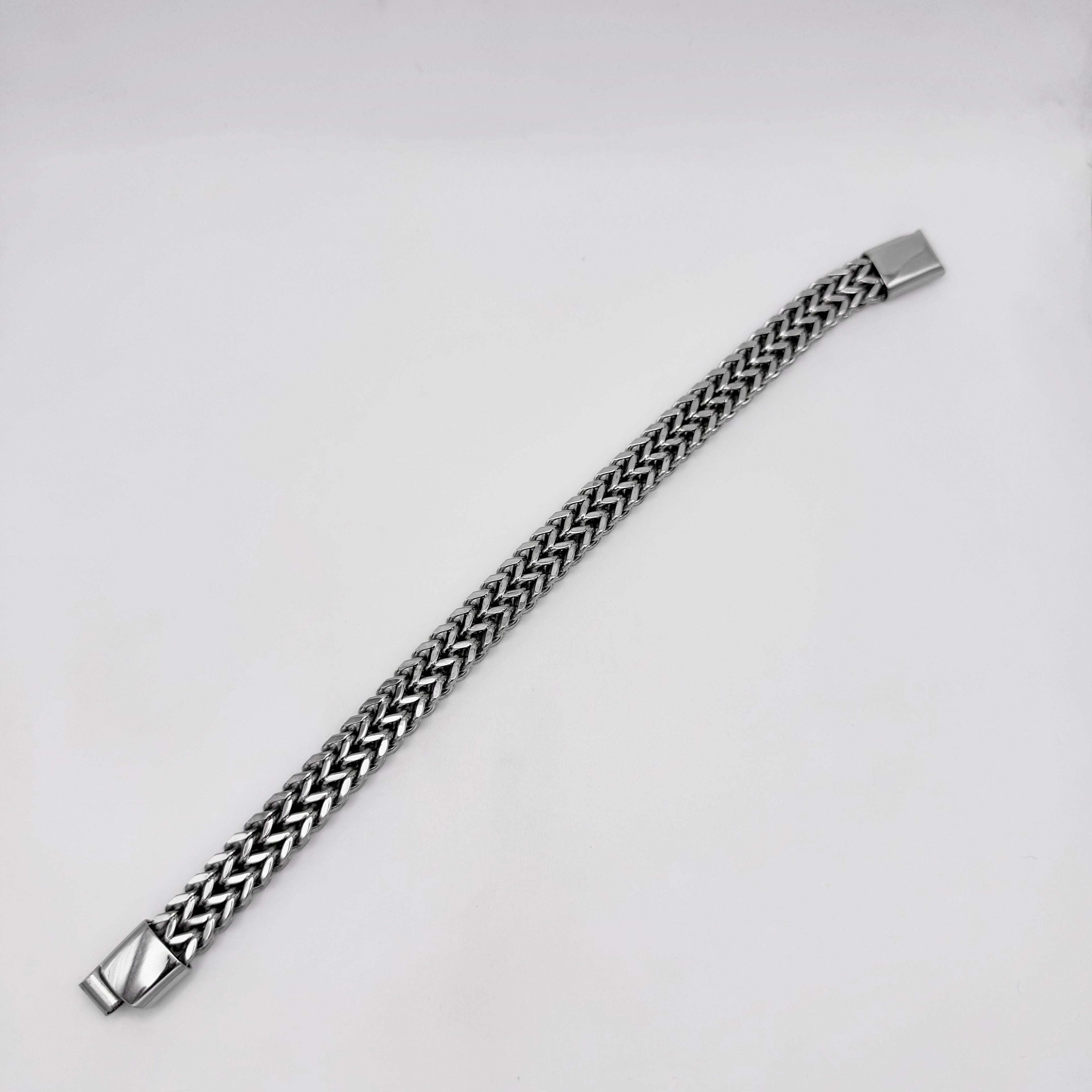 Bracelet - Stainless Steel - BLS-207 Franco Double Chain Bracelet
