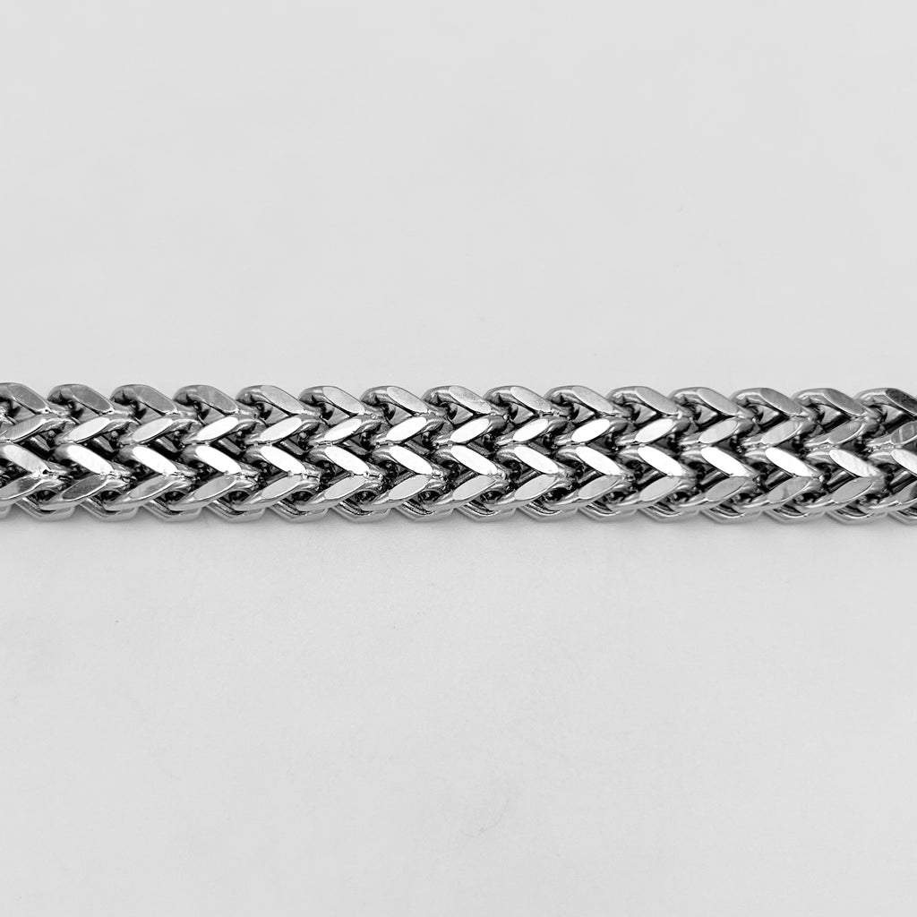 Bracelet - Stainless Steel - BLS-207 Franco Double Chain Bracelet