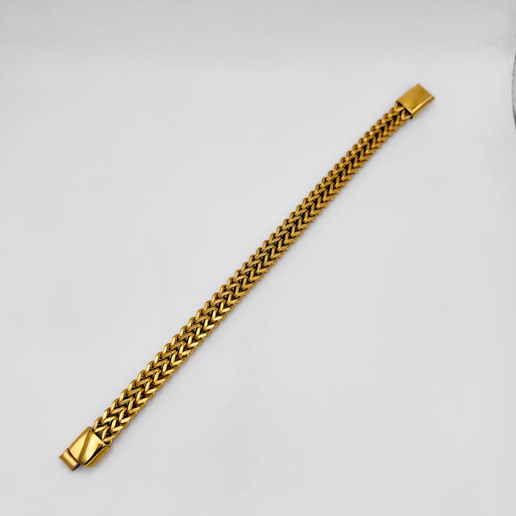 Bracelet - Stainless Steel - BLS-207 Franco Double Chain Bracelet