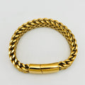 Bracelet - Stainless Steel - BLS-207 Franco Double Chain Bracelet