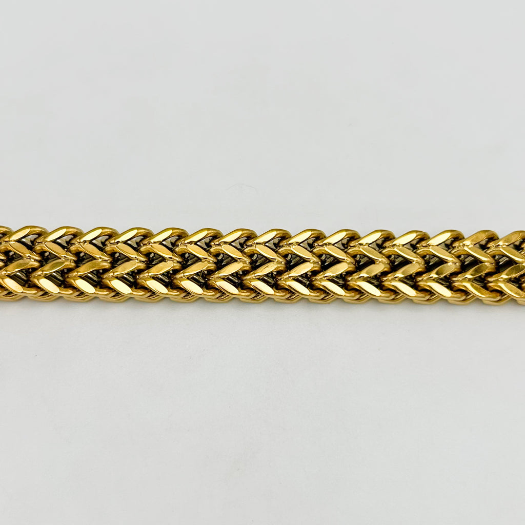 Bracelet - Stainless Steel - BLS-207 Franco Double Chain Bracelet