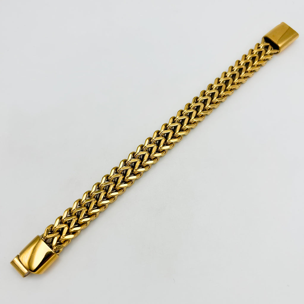 Bracelet - Stainless Steel - BLS-207 Franco Double Chain Bracelet