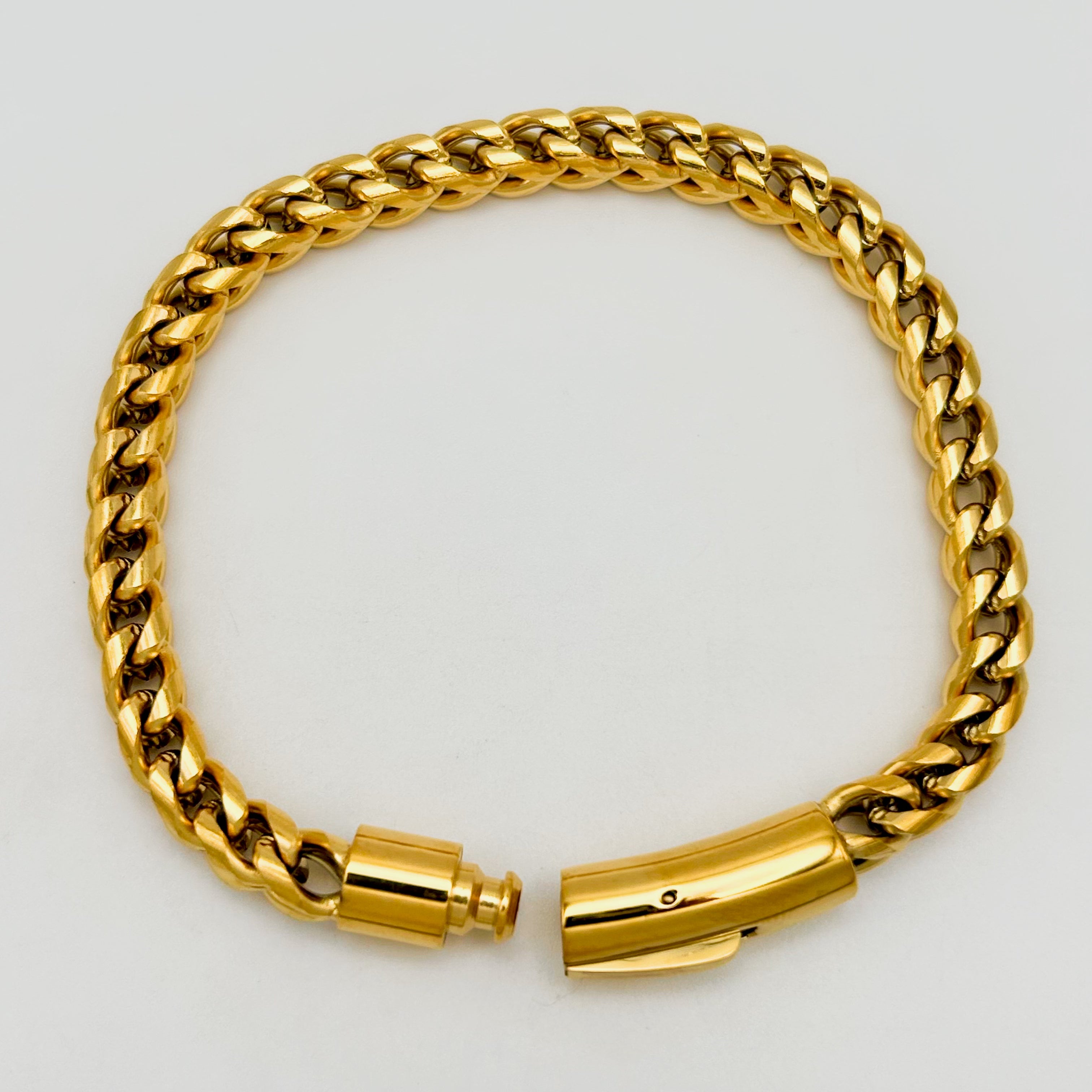 Bracelet - Stainless Steel - BLS-206 Franco Chain Bracelet