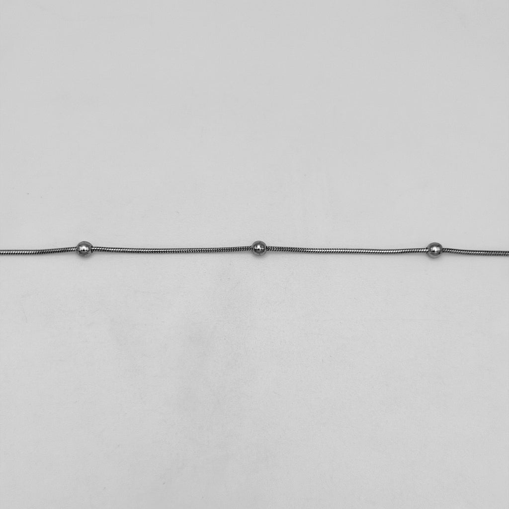 Bracelet - Stainless Steel - BLS-208 Round Snake Ball Chain