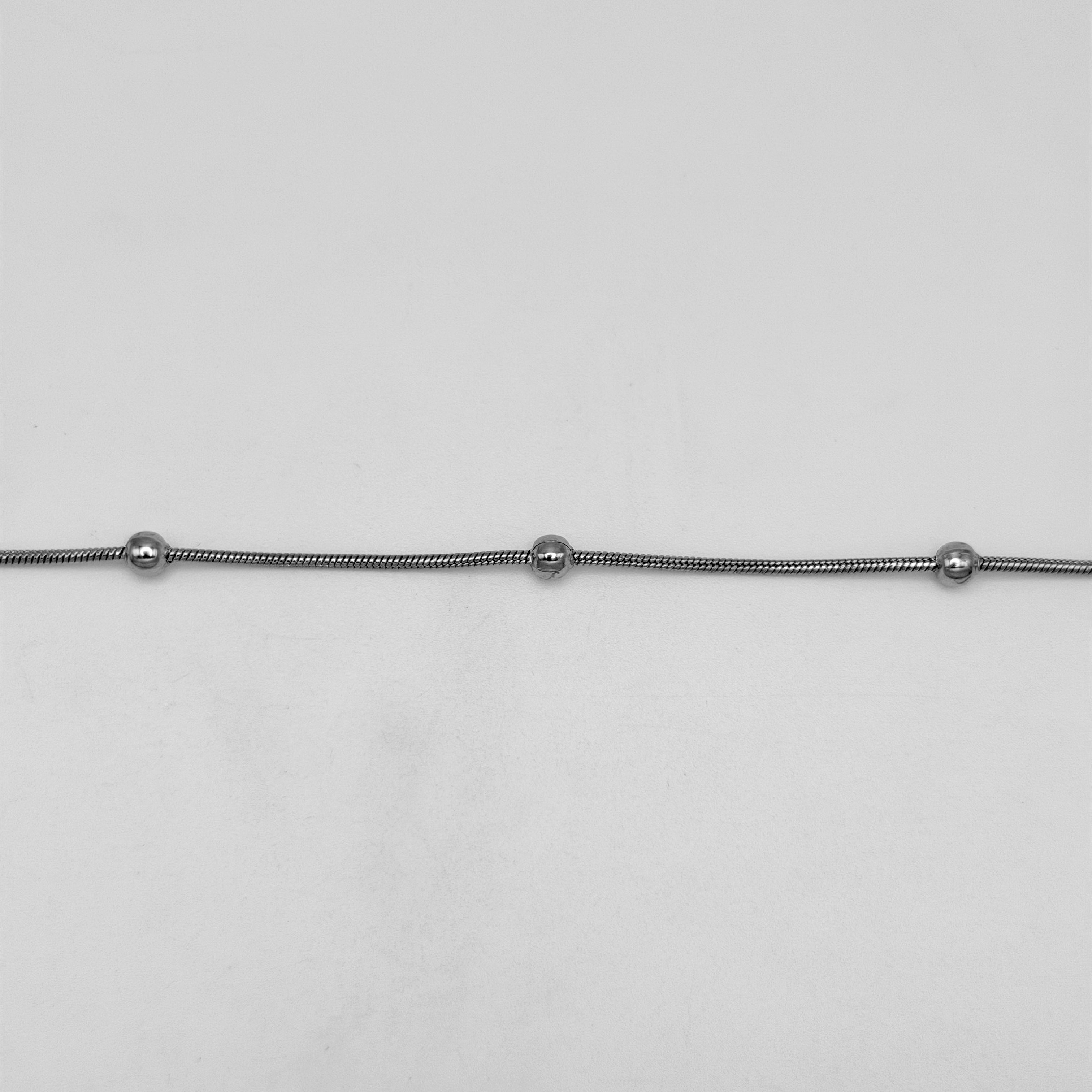 Bracelet - Stainless Steel - BLS-208 Round Snake Ball Chain