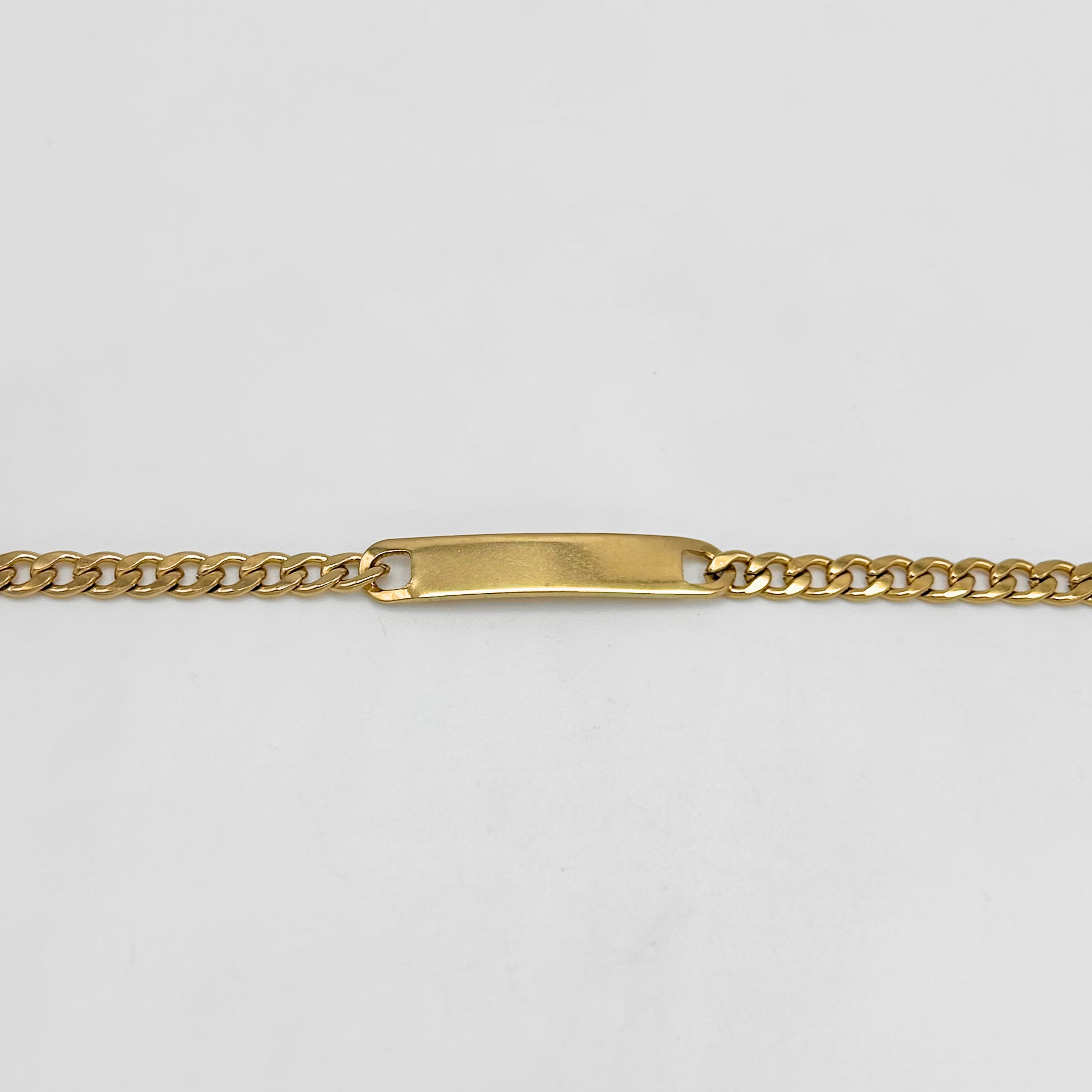 Bracelet - Stainless Steel - BLS-210 Curb Link With Plate