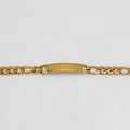 Bracelet - Stainless Steel - BLS-211 Figro Chain With Plate
