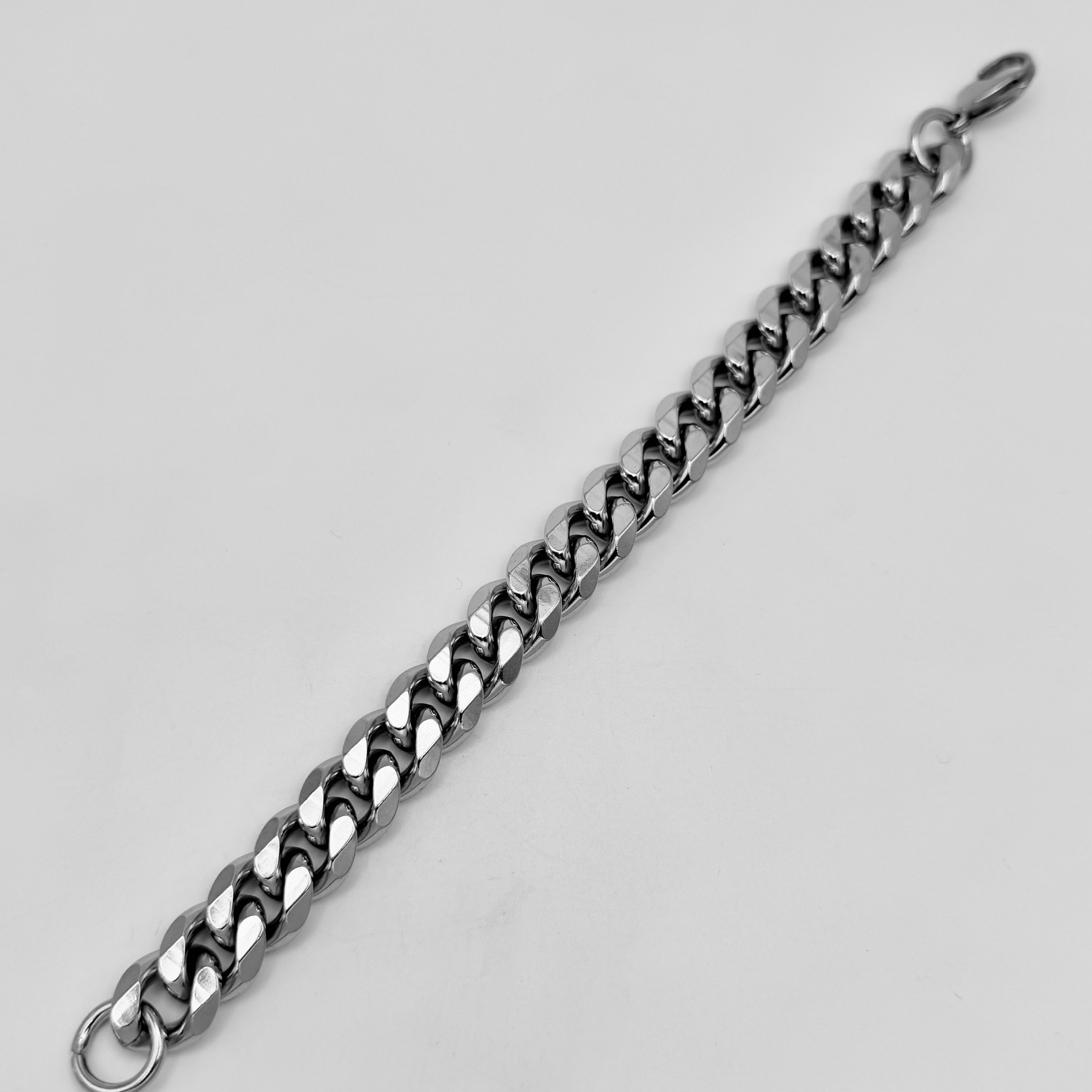 Bracelet - Stainless Steel - BLS-213 Cuban Cut Bracelet