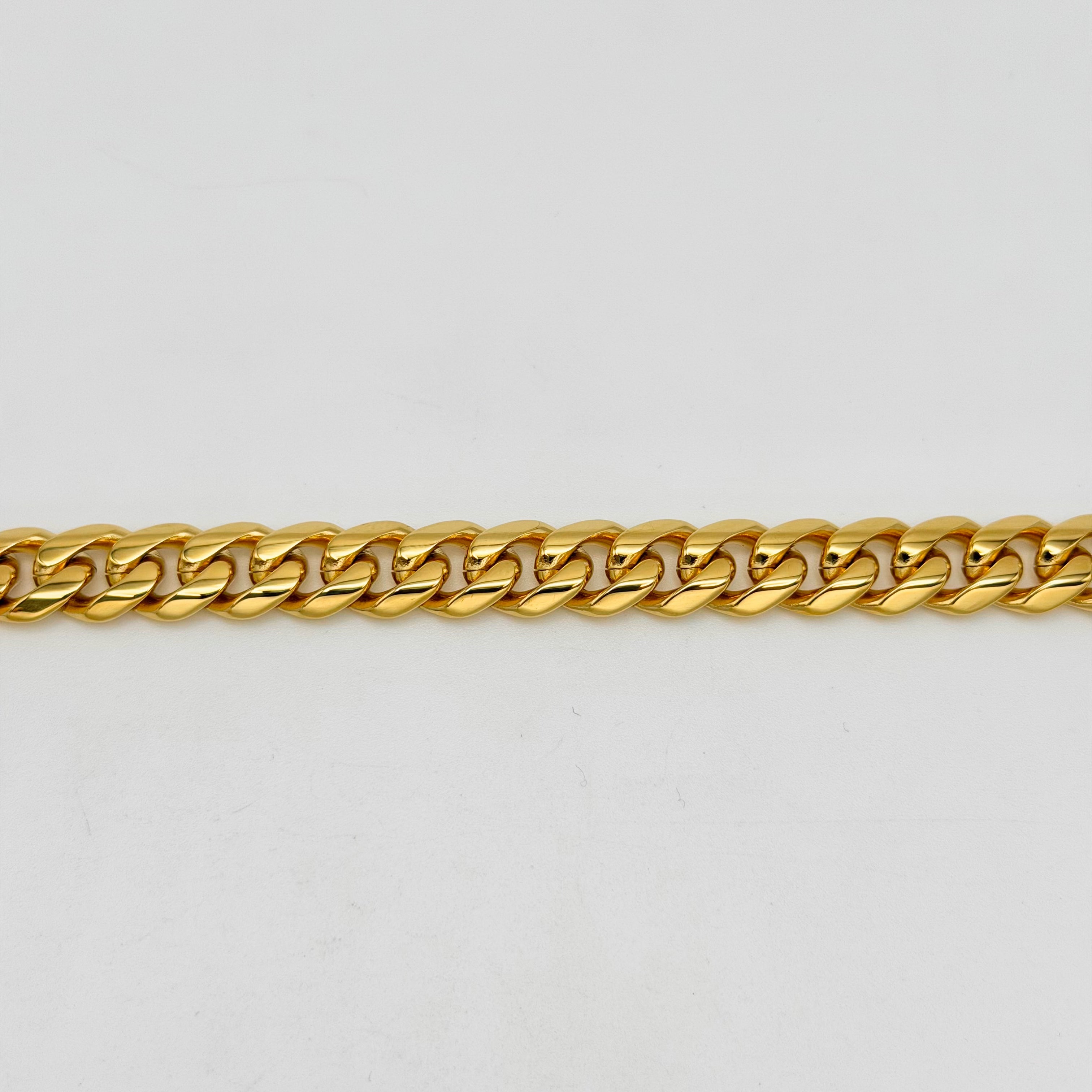 Bracelet - Stainless Steel - BLS-213 Cuban Cut Bracelet