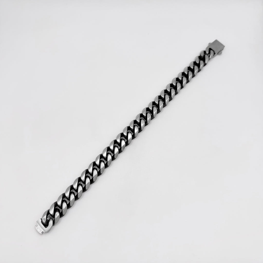 Bracelet - Stainless Steel - BLS-213 Cuban Cut Bracelet