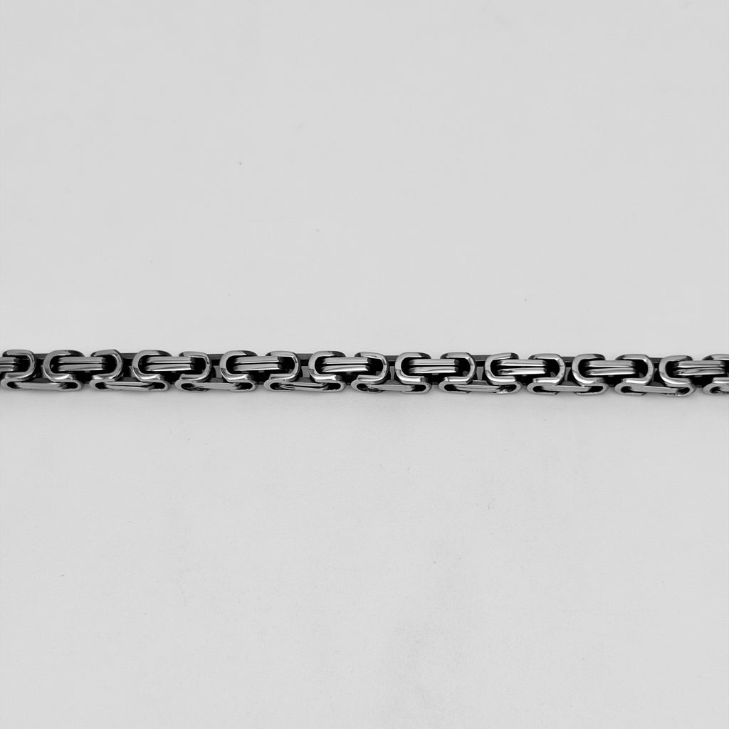 Bracelet - Stainless Steel - BLS-216 Byzantine Chain Bracelet