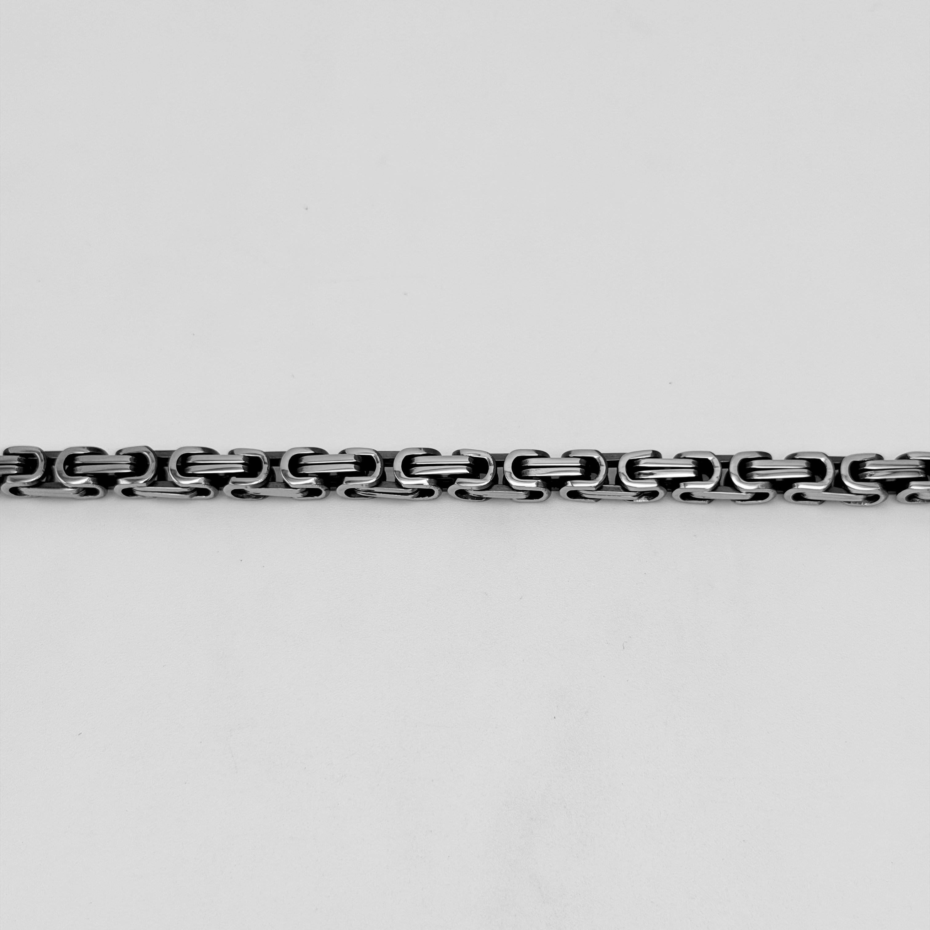 Bracelet - Stainless Steel - BLS-216 Byzantine Chain Bracelet