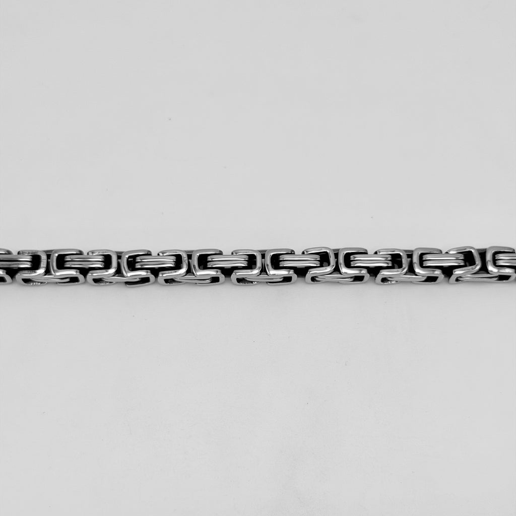 Bracelet - Stainless Steel - BLS-216 Byzantine Chain Bracelet