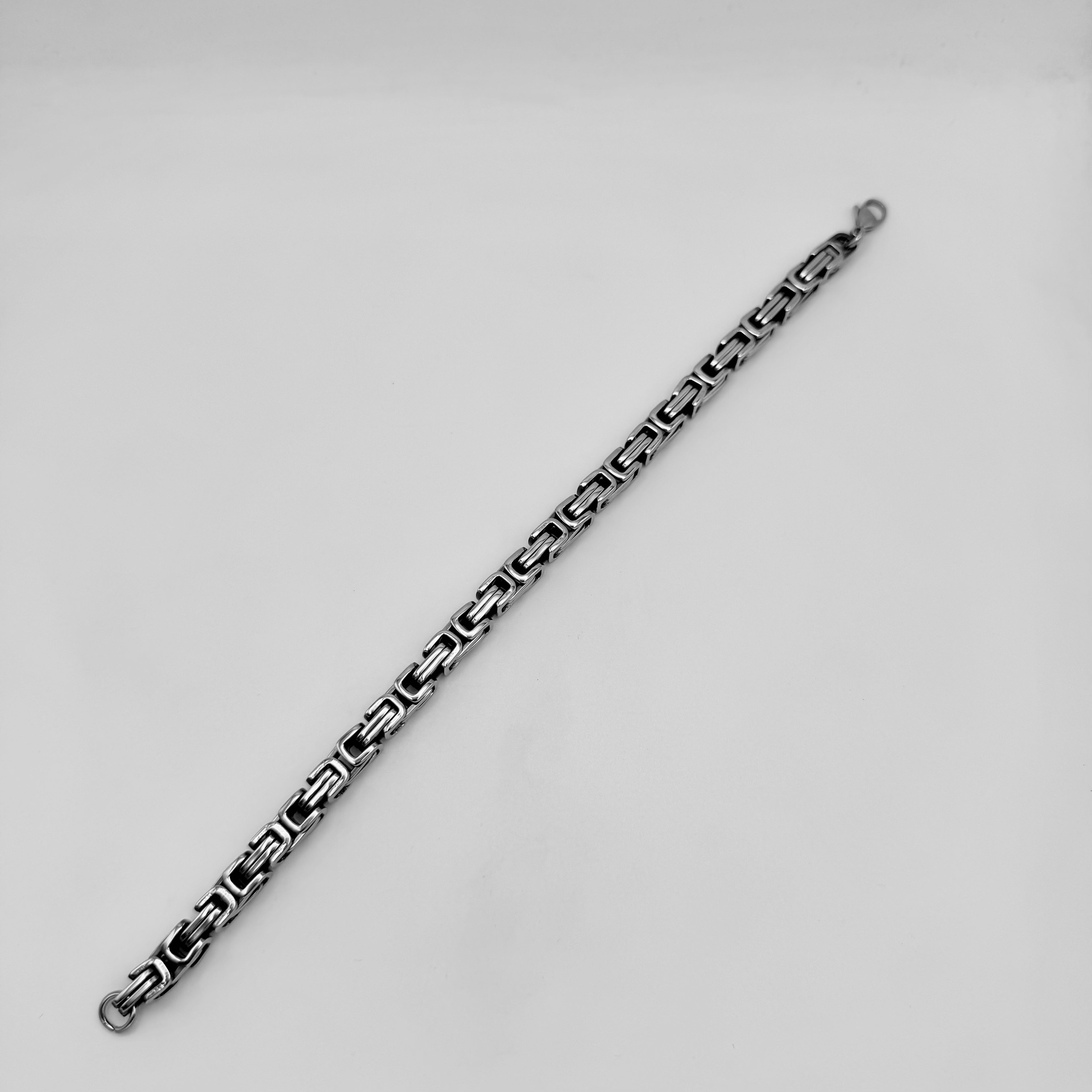 Bracelet - Stainless Steel - BLS-216 Byzantine Chain Bracelet