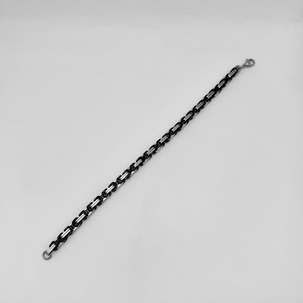 Bracelet - Stainless Steel - BLS-216 Byzantine Chain Bracelet