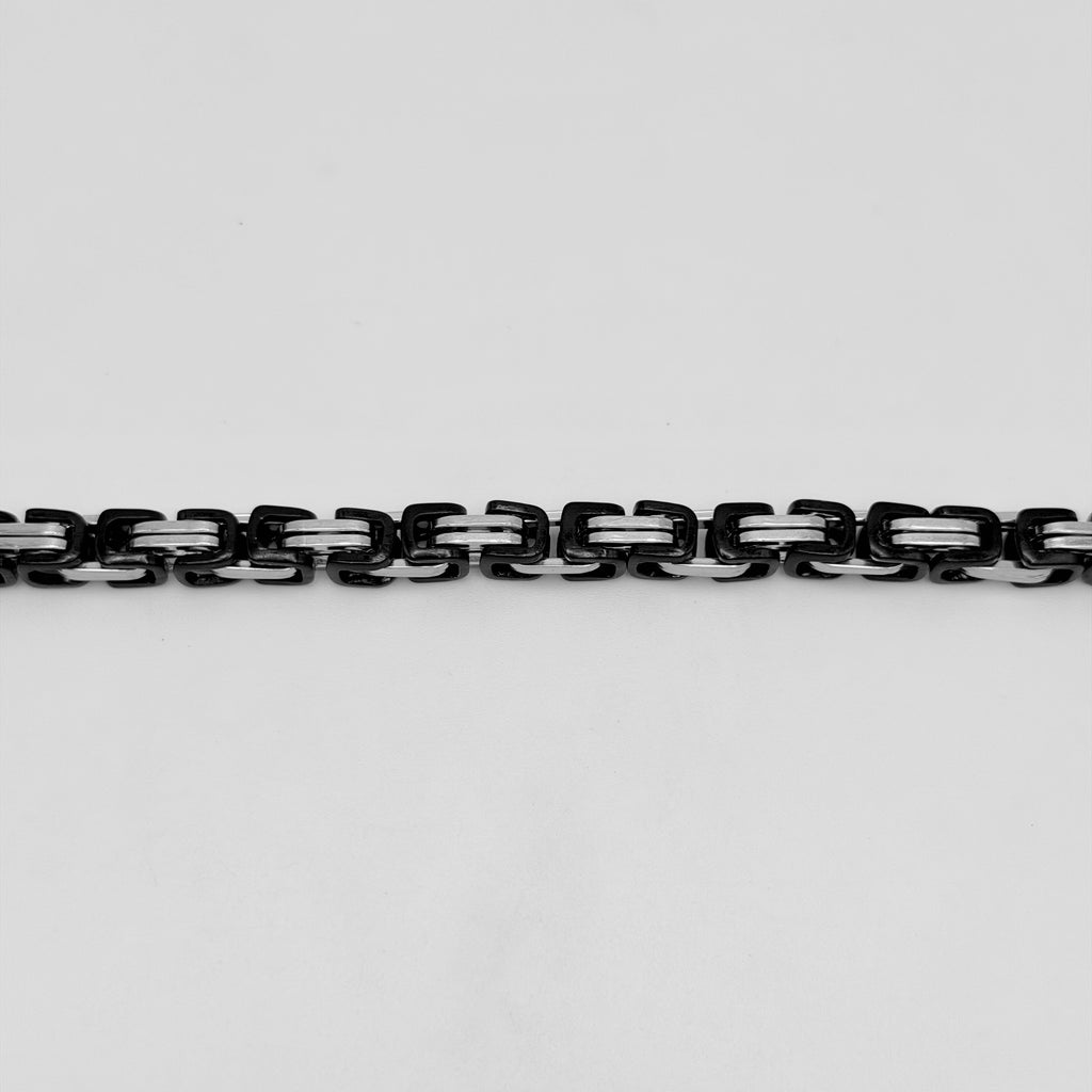 Bracelet - Stainless Steel - BLS-216 Byzantine Chain Bracelet