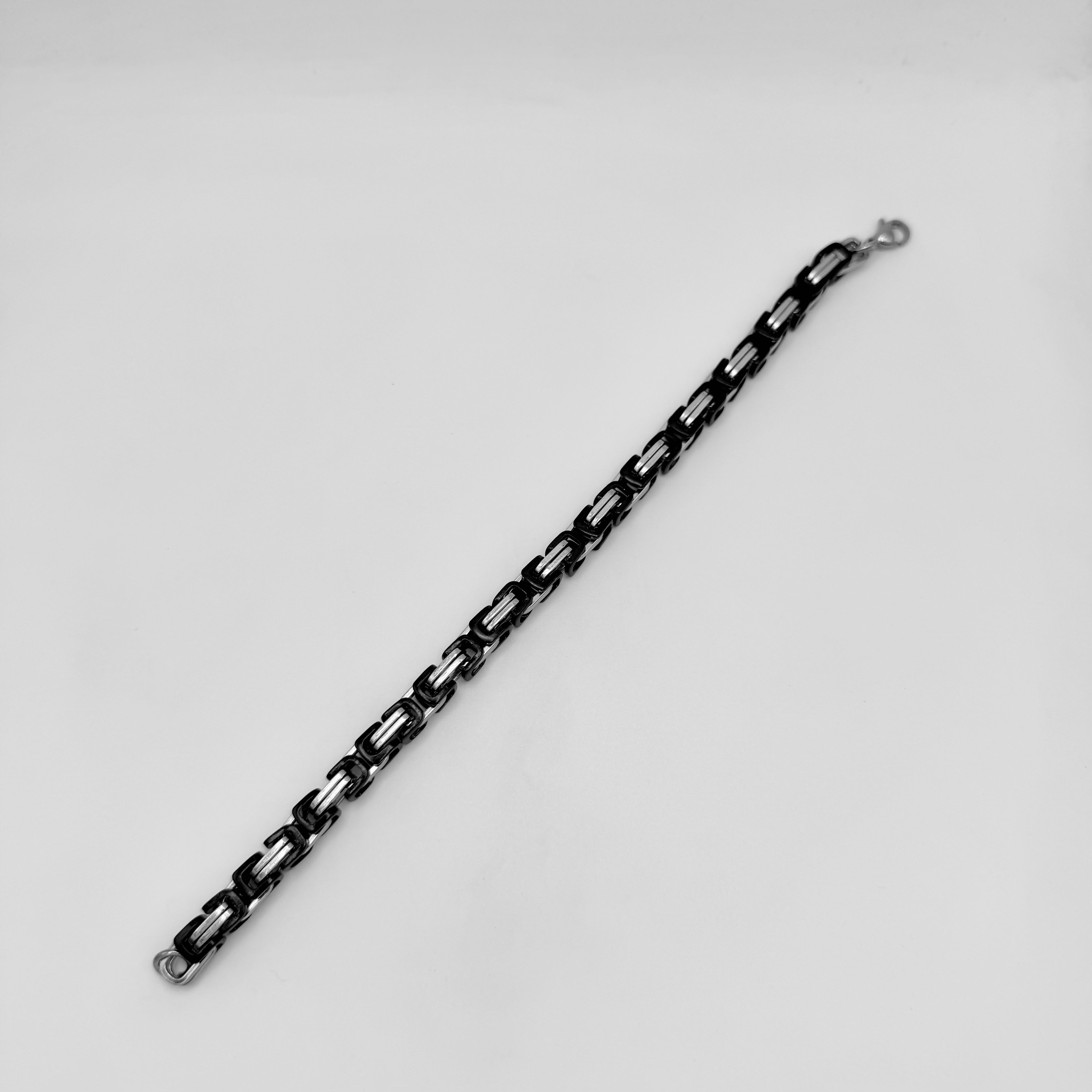 Bracelet - Stainless Steel - BLS-216 Byzantine Chain Bracelet