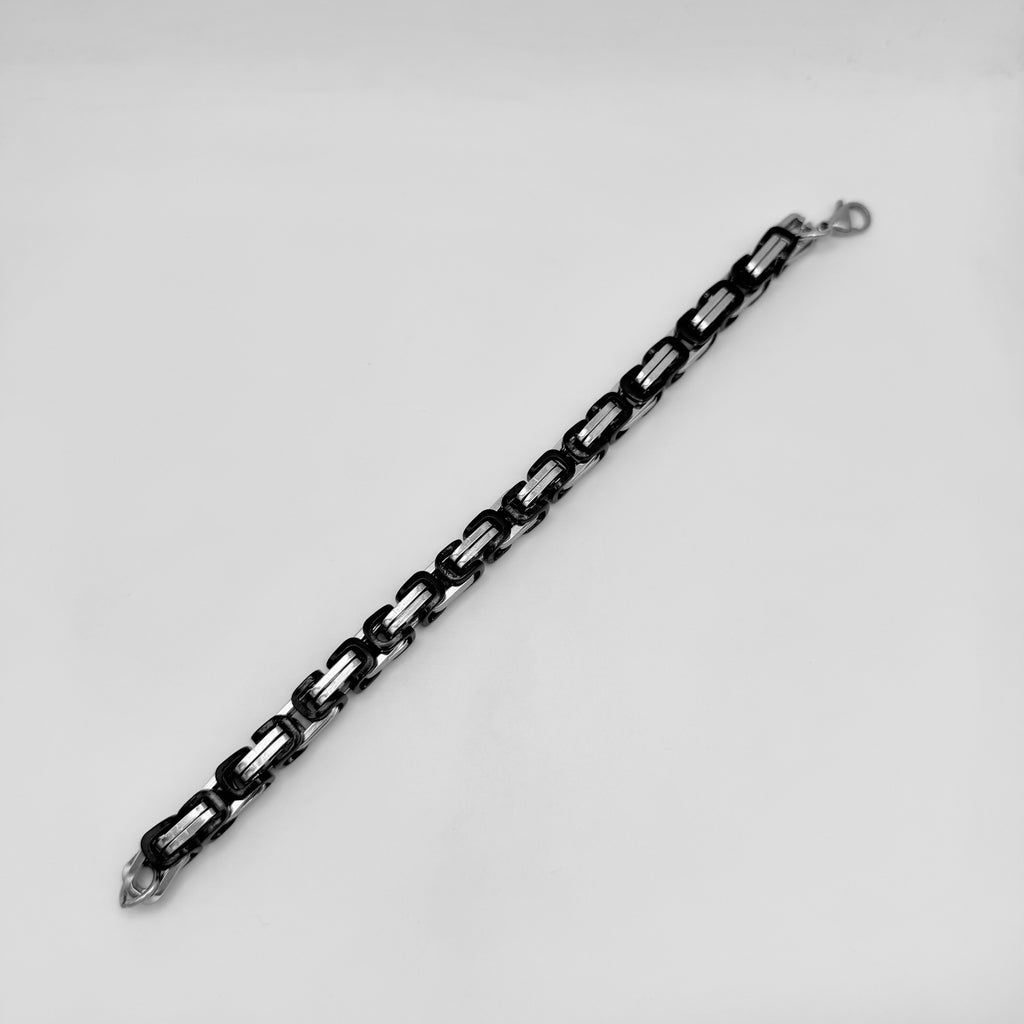 Bracelet - Stainless Steel - BLS-216 Byzantine Chain Bracelet