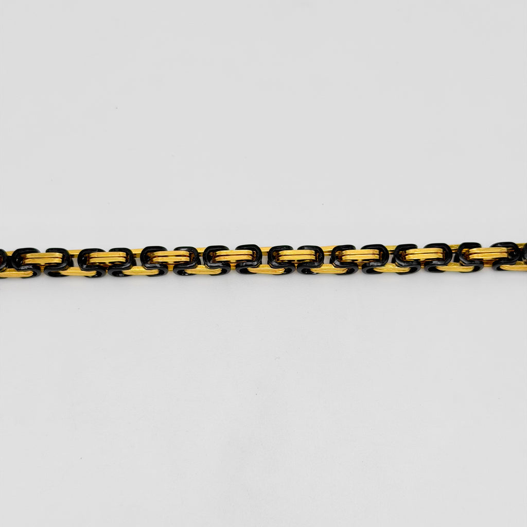 Bracelet - Stainless Steel - BLS-216 Byzantine Chain Bracelet