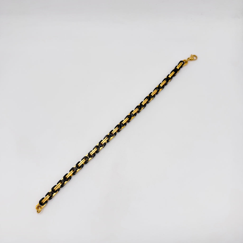Bracelet - Stainless Steel - BLS-216 Byzantine Chain Bracelet