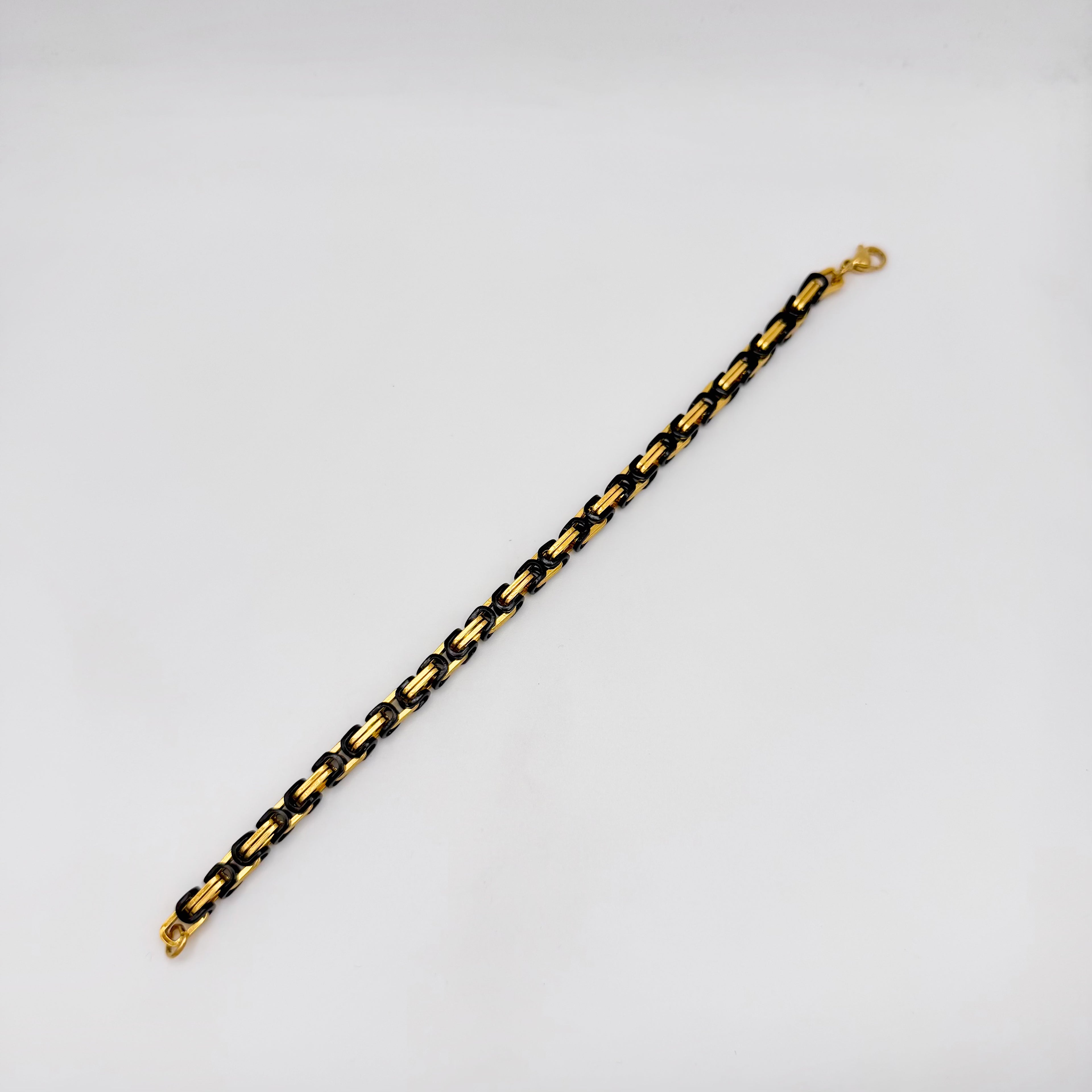 Bracelet - Stainless Steel - BLS-216 Byzantine Chain Bracelet
