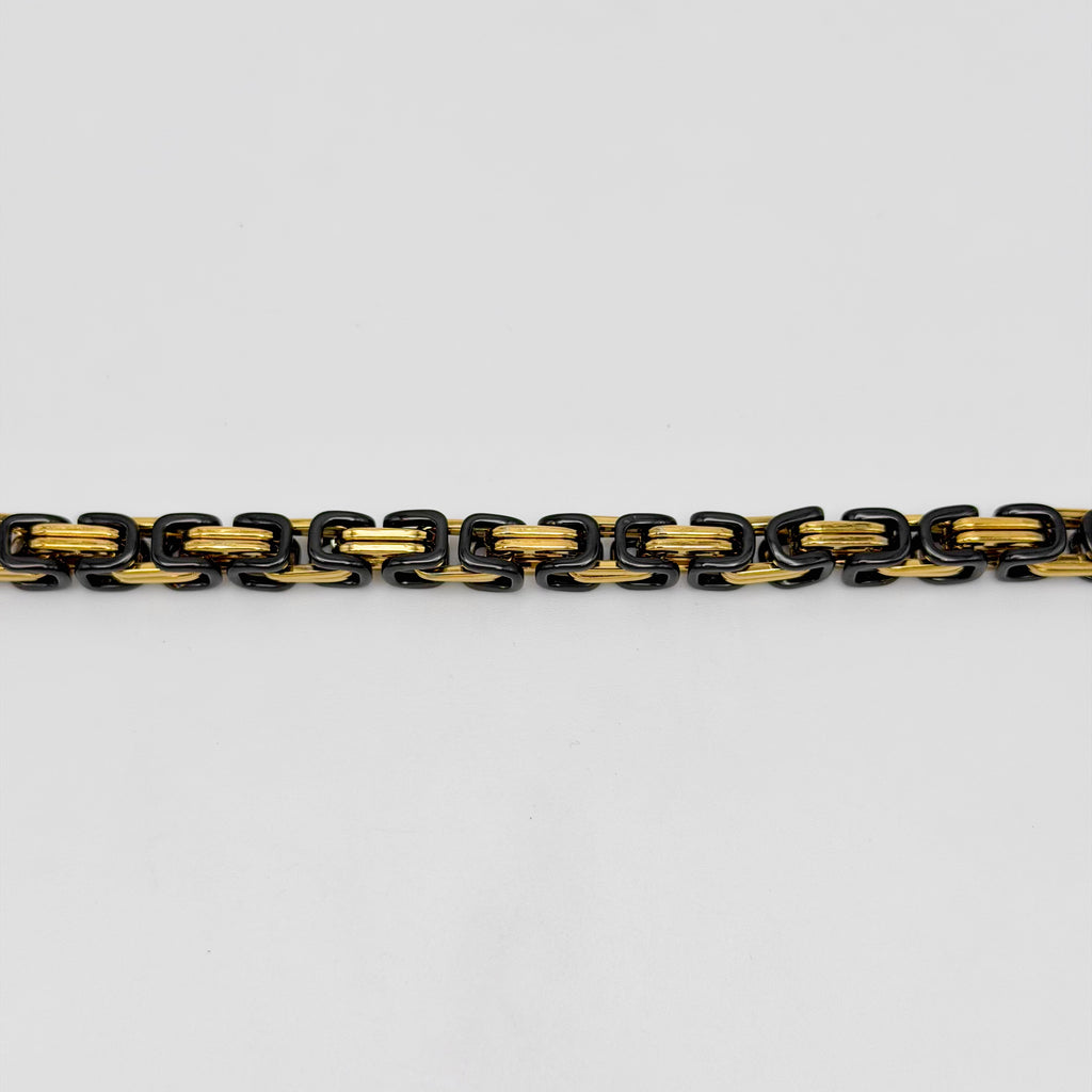 Bracelet - Stainless Steel - BLS-216 Byzantine Chain Bracelet