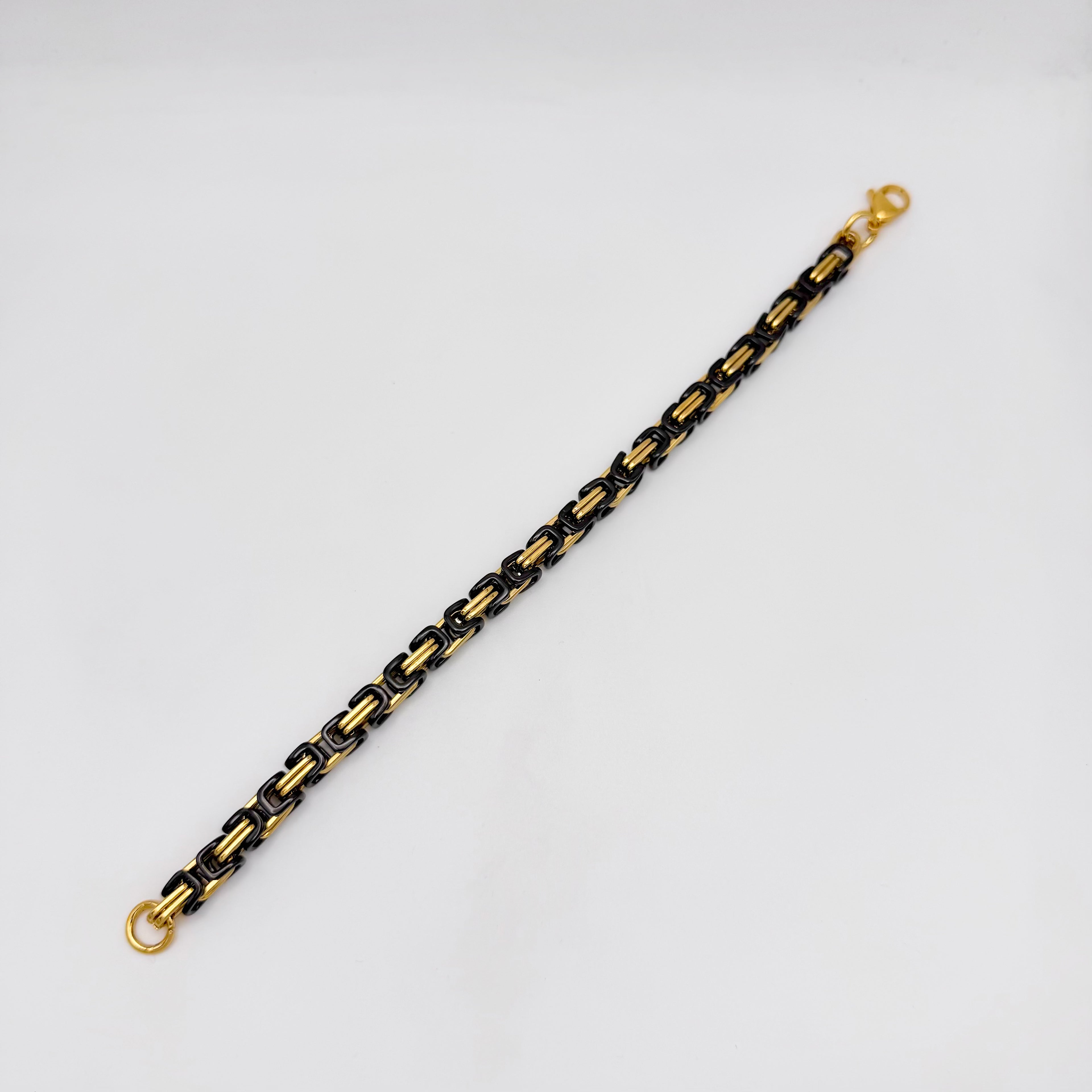Bracelet - Stainless Steel - BLS-216 Byzantine Chain Bracelet