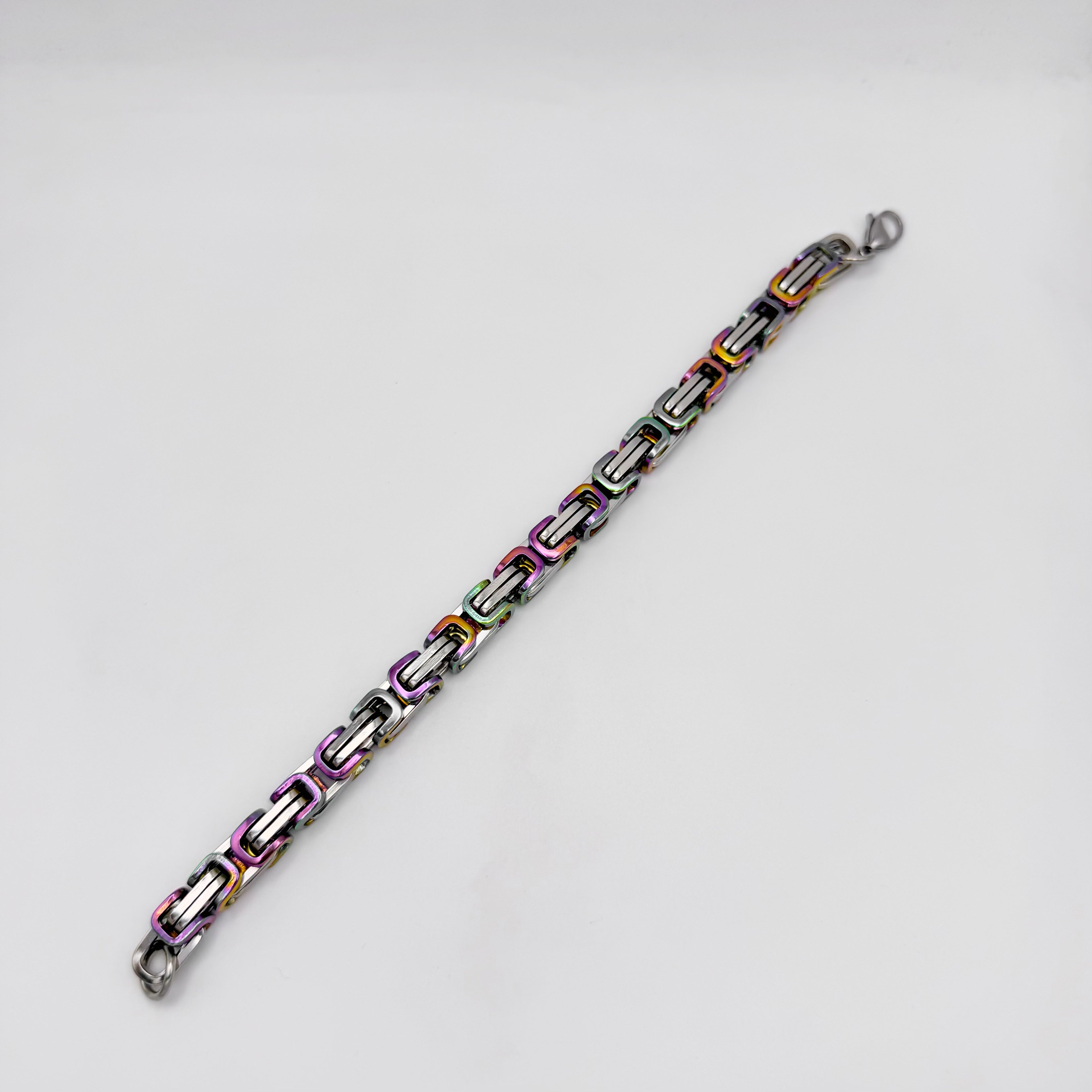 Bracelet - Stainless Steel - BLS-216 Byzantine Chain Bracelet
